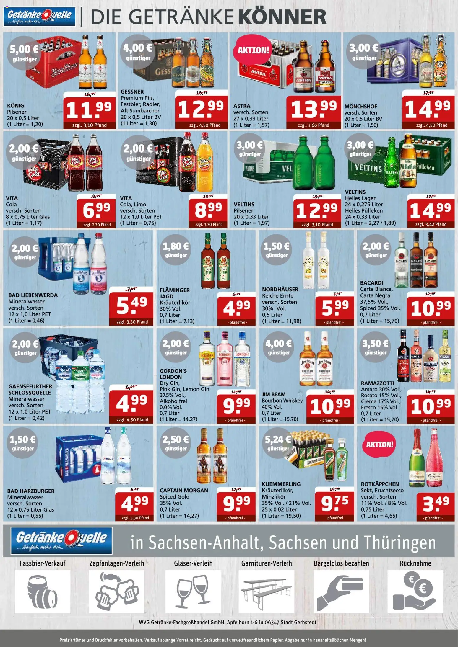 Getränke Quelle Prospekt Delitzsch	 – gültig ab 30.03.2026 | Seite: 6 | Produkte: Helles pulleken, Monchshof, Captain morgan, Ramazzotti