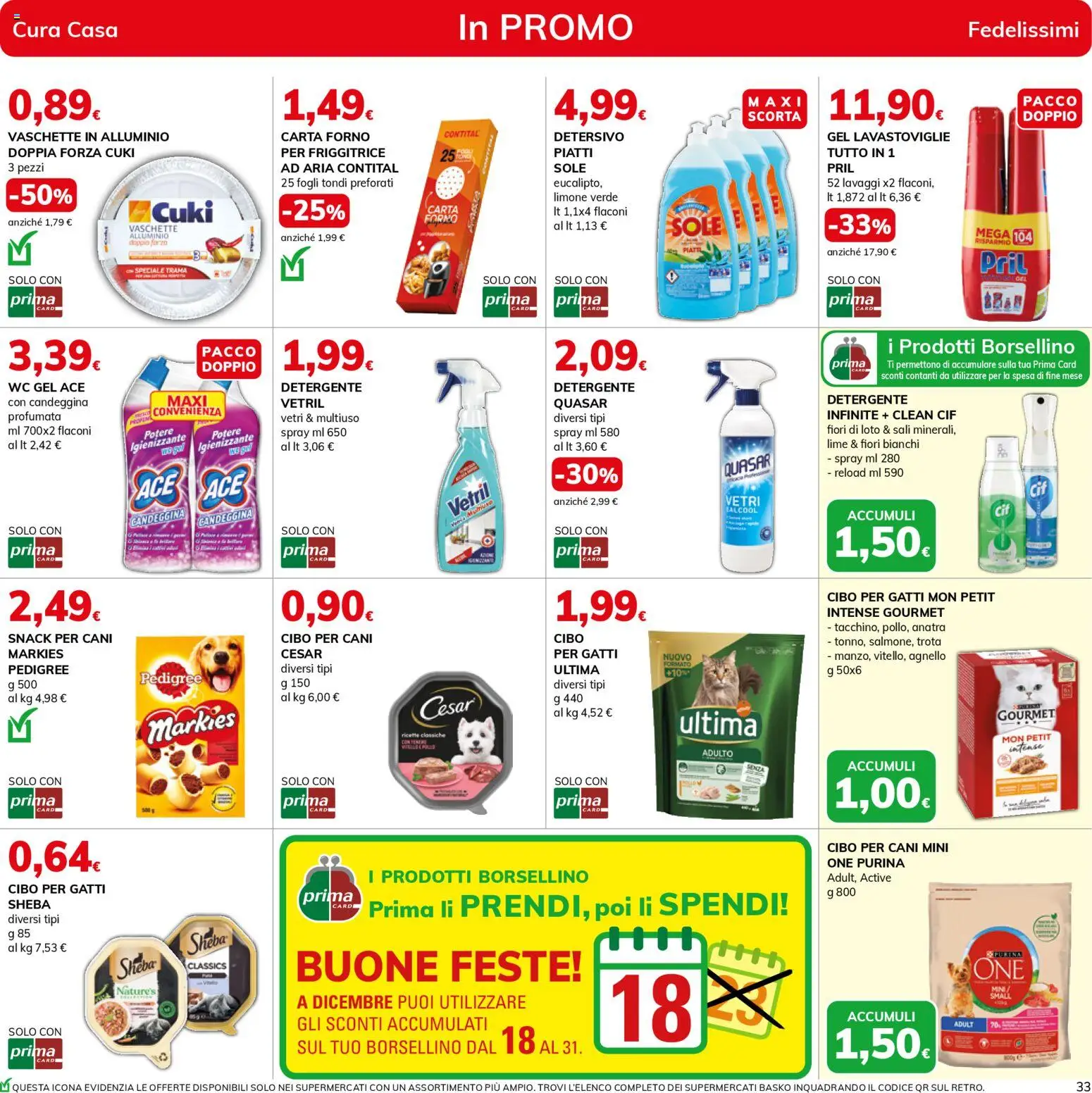 Volantino Basko del 09.12.2025 | Pagina: 33 | Prodotti: Detergente, Candeggina, Limone, Carta forno