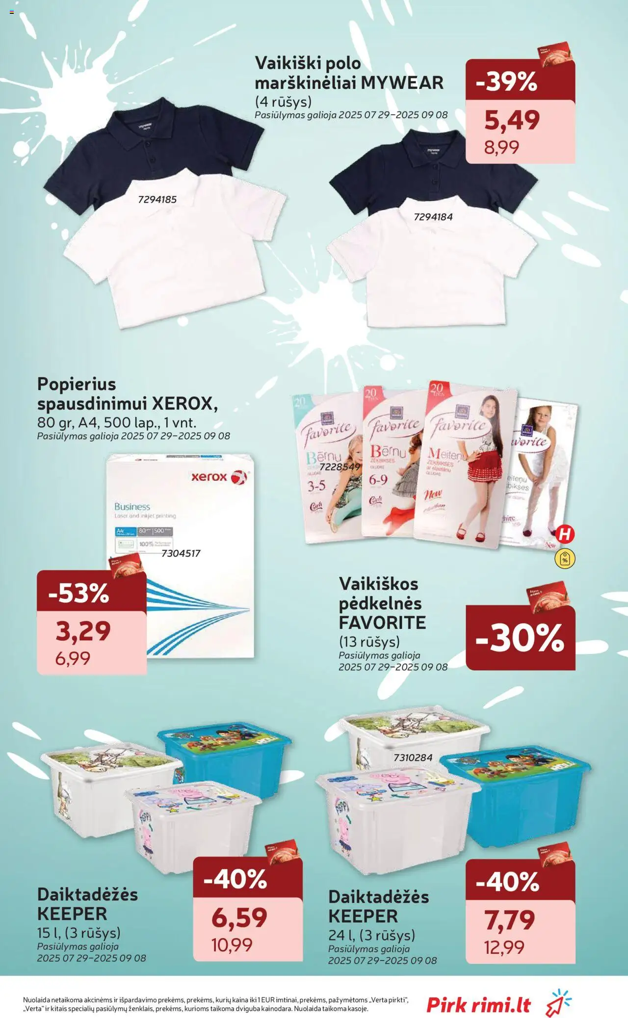 Rimi leidinys│galioja nuo 05.08.2025 | Puslapis: 5 | Prekių: Pėdkelnės, Marškinėliai