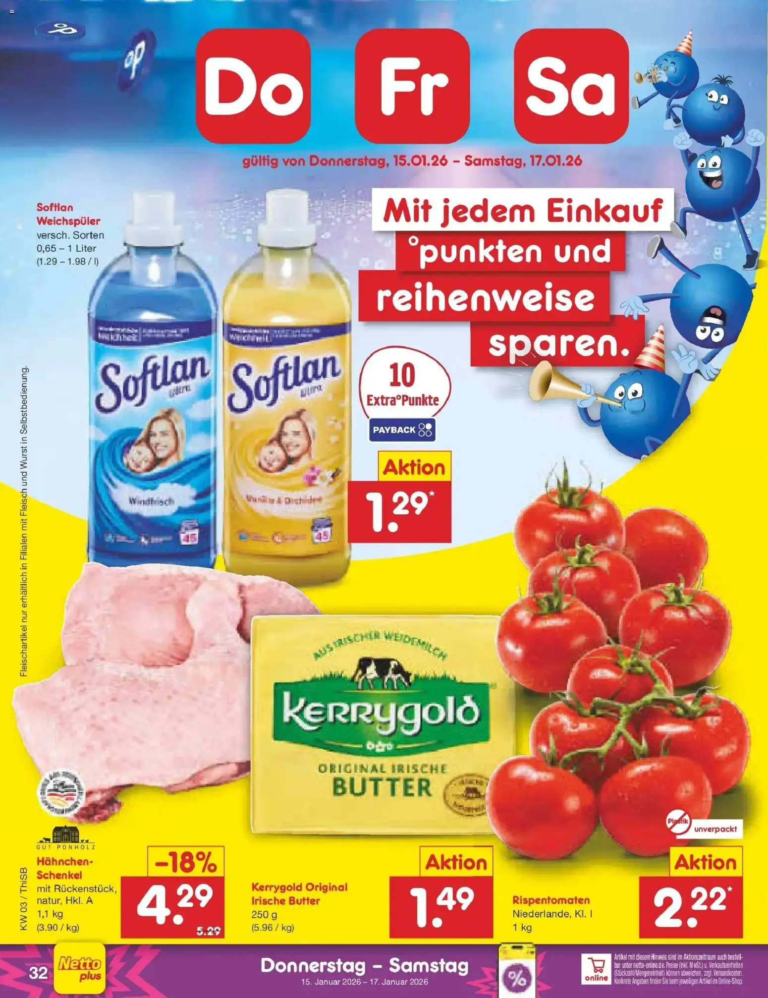 Netto Marken-Discount prospekt Pirna	 – gültig ab 12.01.2026 | Seite: 42 | Produkte: Butter, Weichspüler, Wurst, Fleisch