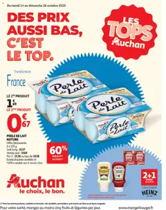 Auchan - Des prix aussi bas, c'est le top - Voorbeeld van een folder van Auchan, geldig van 14.10.2025