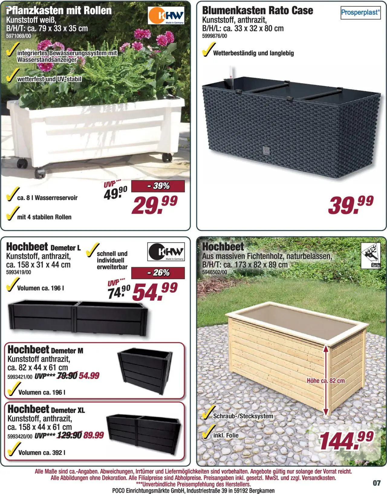 Poco  Onlineprospekt - gültig ab dem 27.07.2025 | Seite: 7 | Produkte: Hochbeet