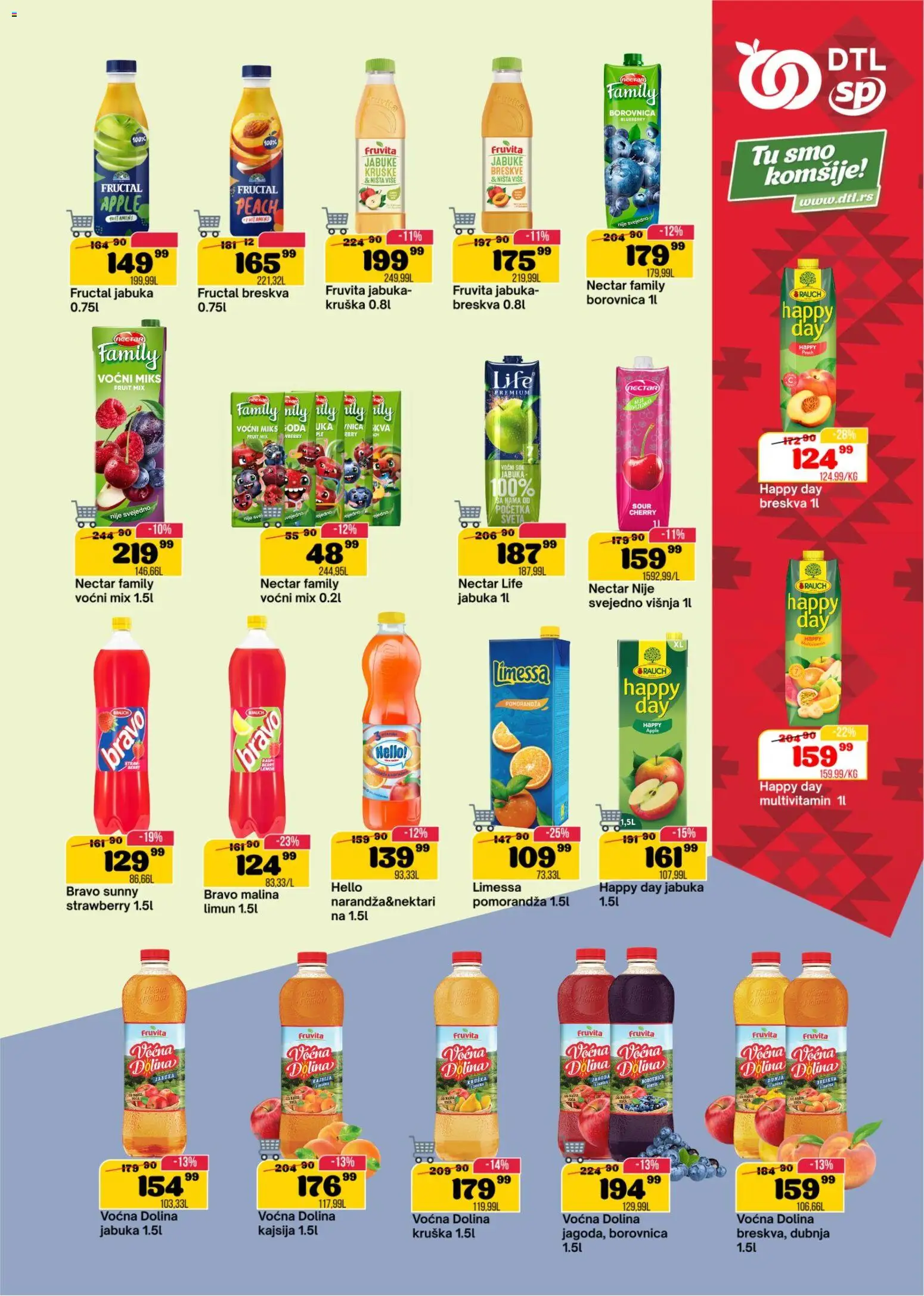 Senta Promet katalog - važi od 22.04.2026 | Strana: 13 | Proizvode: Borovnica, Malina, Breskva, Jabuke