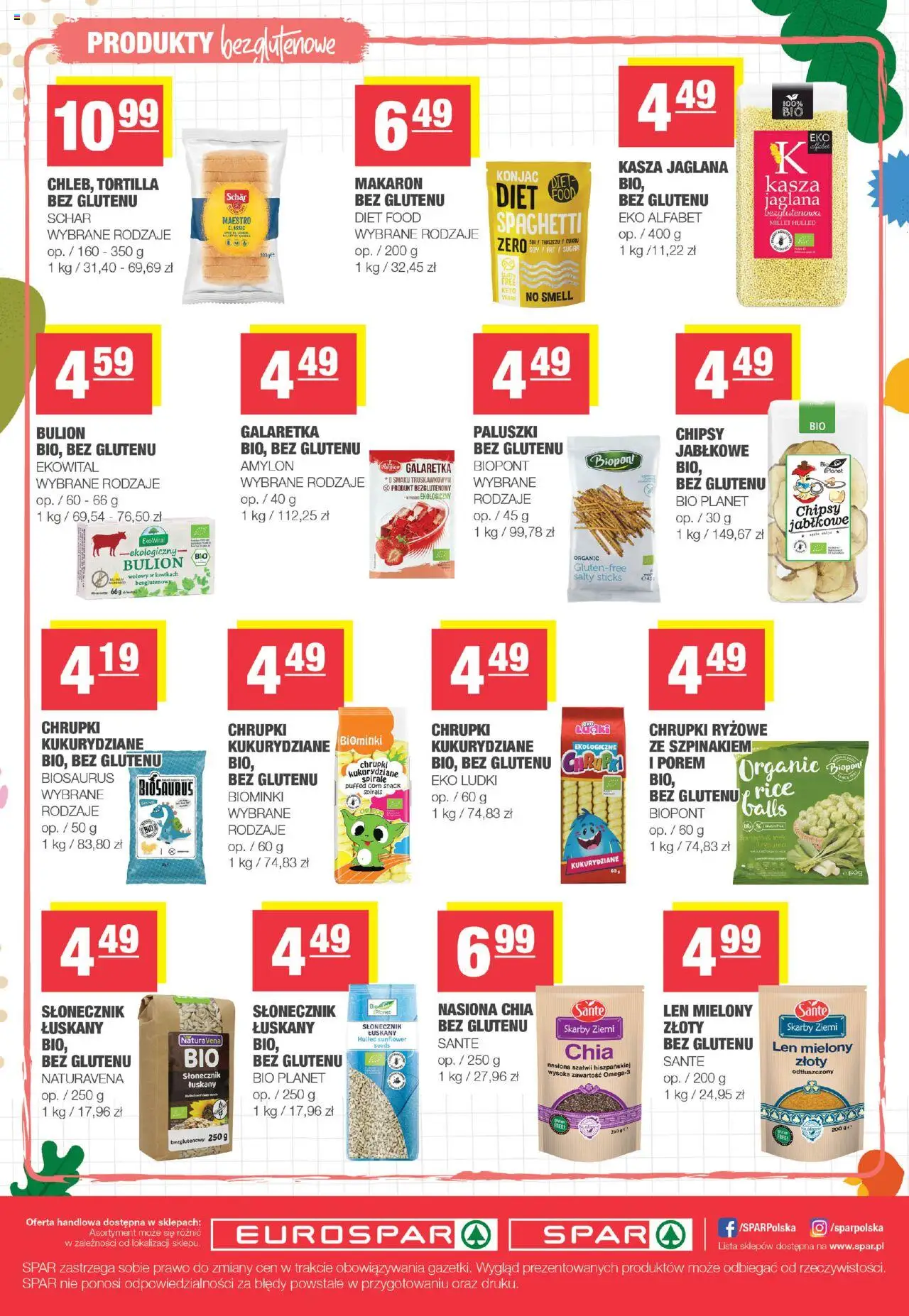 Spar Gazetka - Żyj zdrowo od 10.09.2025 | Strona: 8 | Produkty: Chipsy, Galaretka, Nasiona, Słonecznik