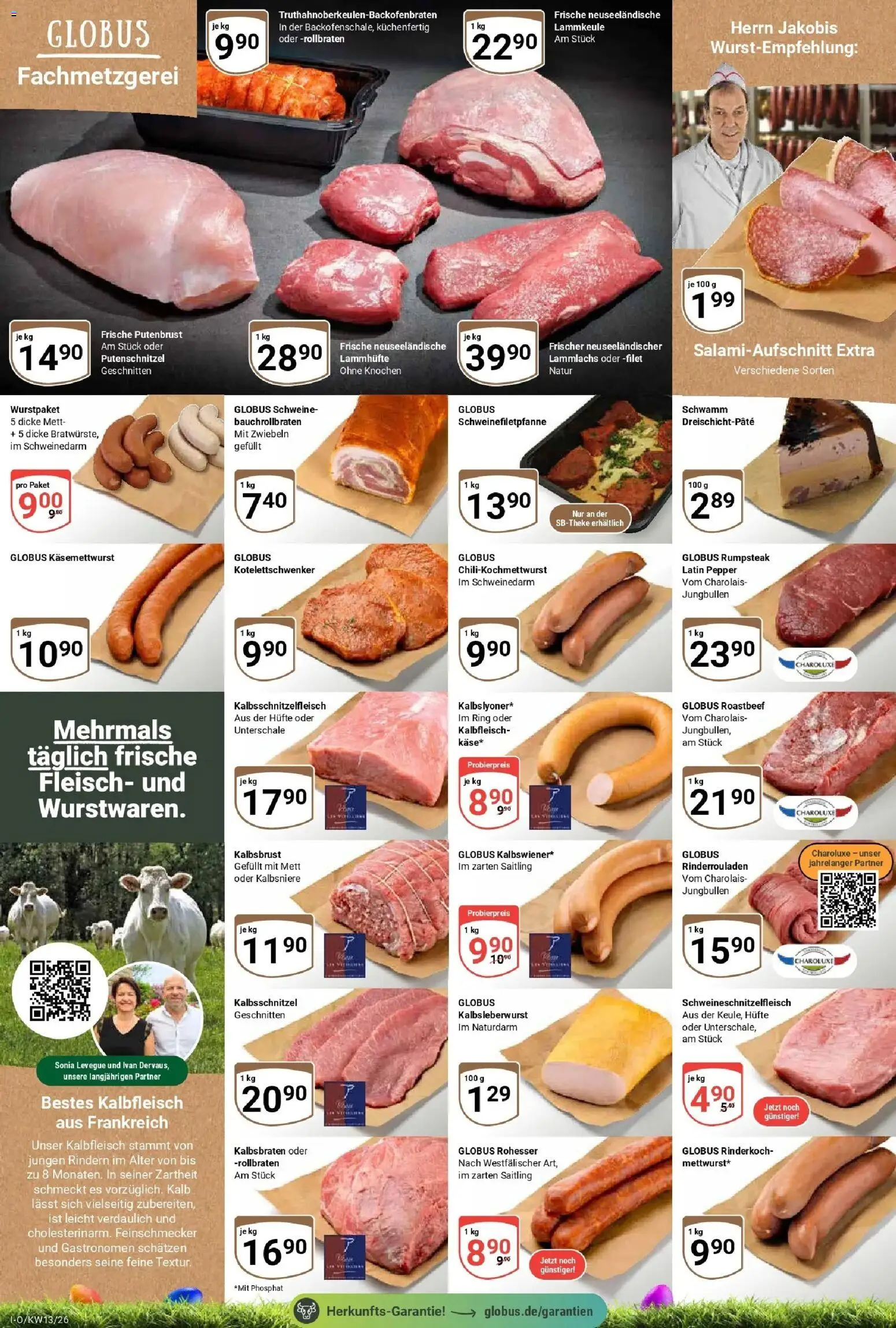 Globus prospekt Idar-Oberstein	 – gültig ab 23.03.2026 | Seite: 9 | Produkte: Rinderrouladen, Rumpsteak, Roastbeef, Fleisch