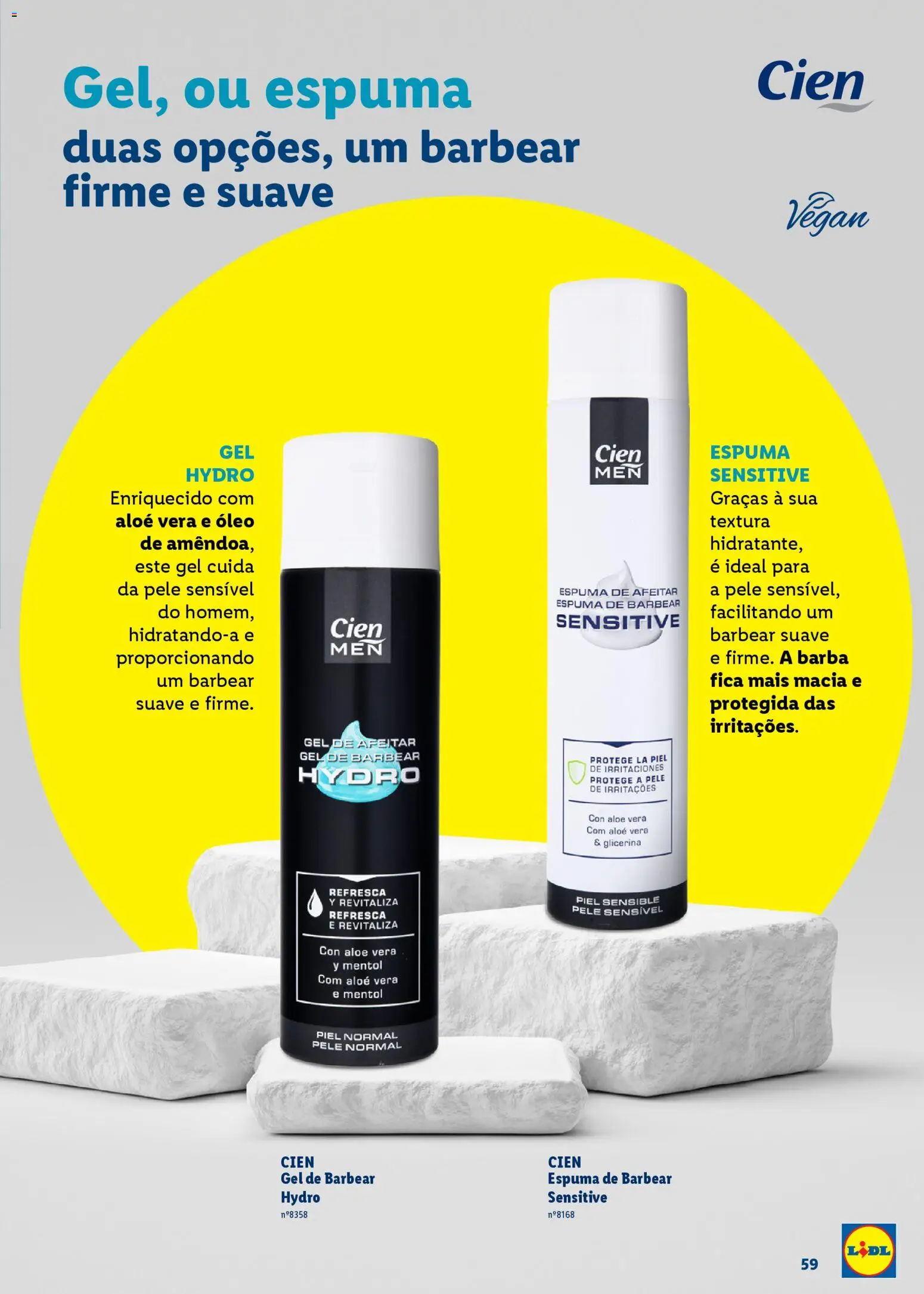 Lidl Beleza Inteligente │ válido de 16.03.2026 | Página: 59 | Produtos: Espuma de barbear, Óleo