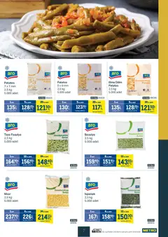 11.02.2026 tarihinden itibaren geçerli olan Metro kataloğu önizlemesi | Sayfa: 7 | Ürünler: Taze Fasulye, Patates, Sebze, Mısır