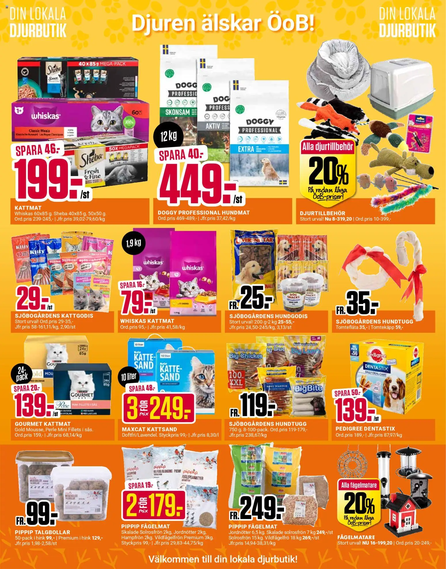 ÖoB reklamblad aktuell från 15.12.2025 | Sida: 14 | Produkter: Fågelmat, Jordnötter, Hink, Kattmat