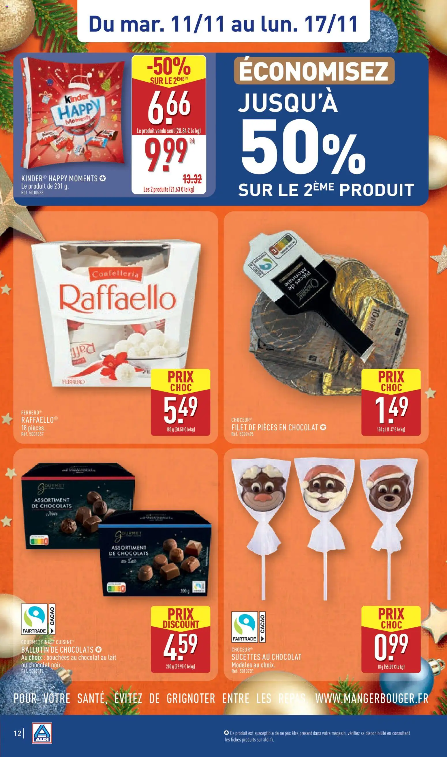 {H1} | Page: 15 | Produits: Pièces en chocolat, Raffaello, Sucettes au chocolat, Chocolat