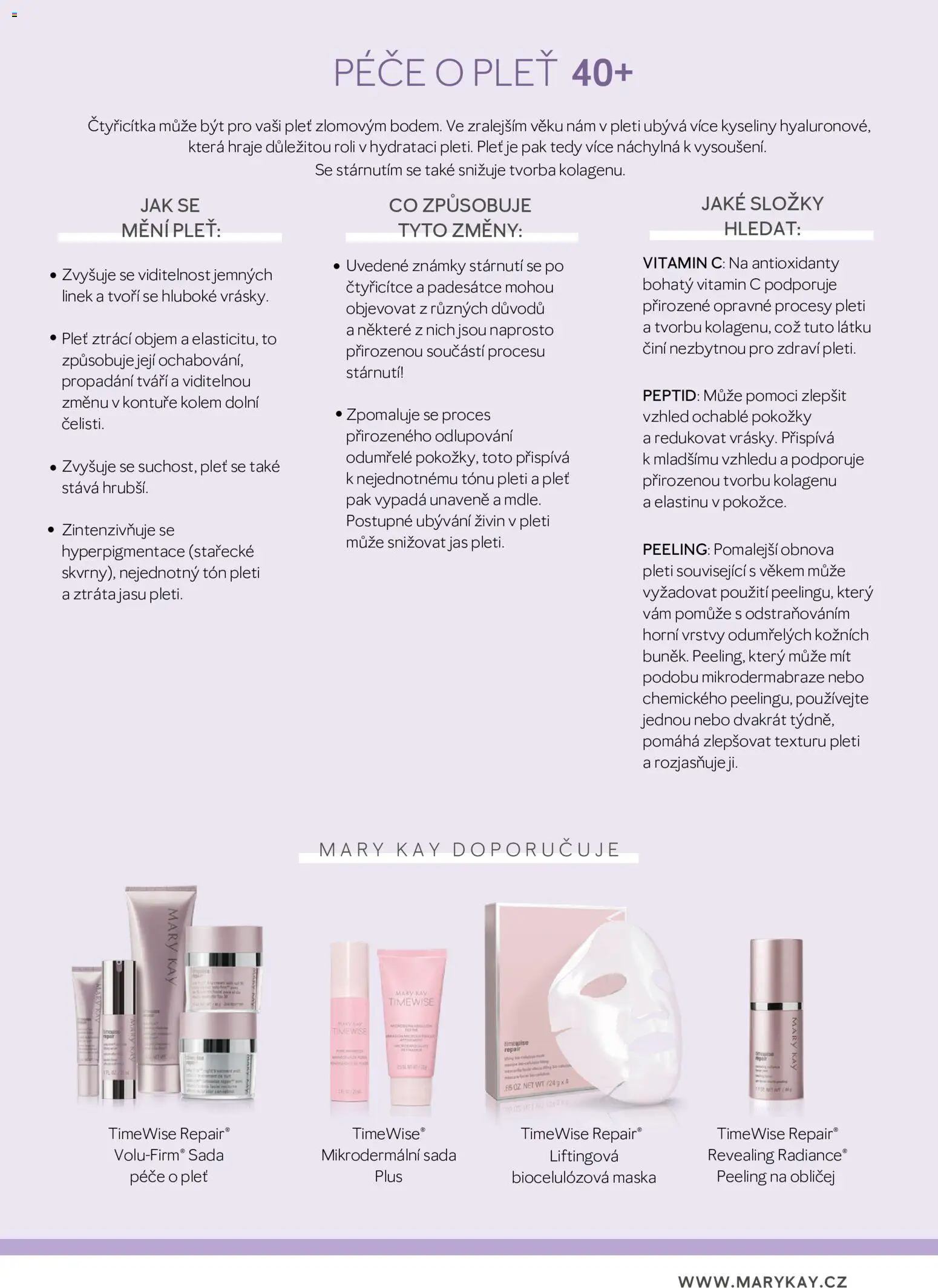 Mary Kay katalog - Průvodce péčí o pleť od 16.04.2026 | Strana: 25 | Produkty: Vitamin c, Známky, Maska, Peeling