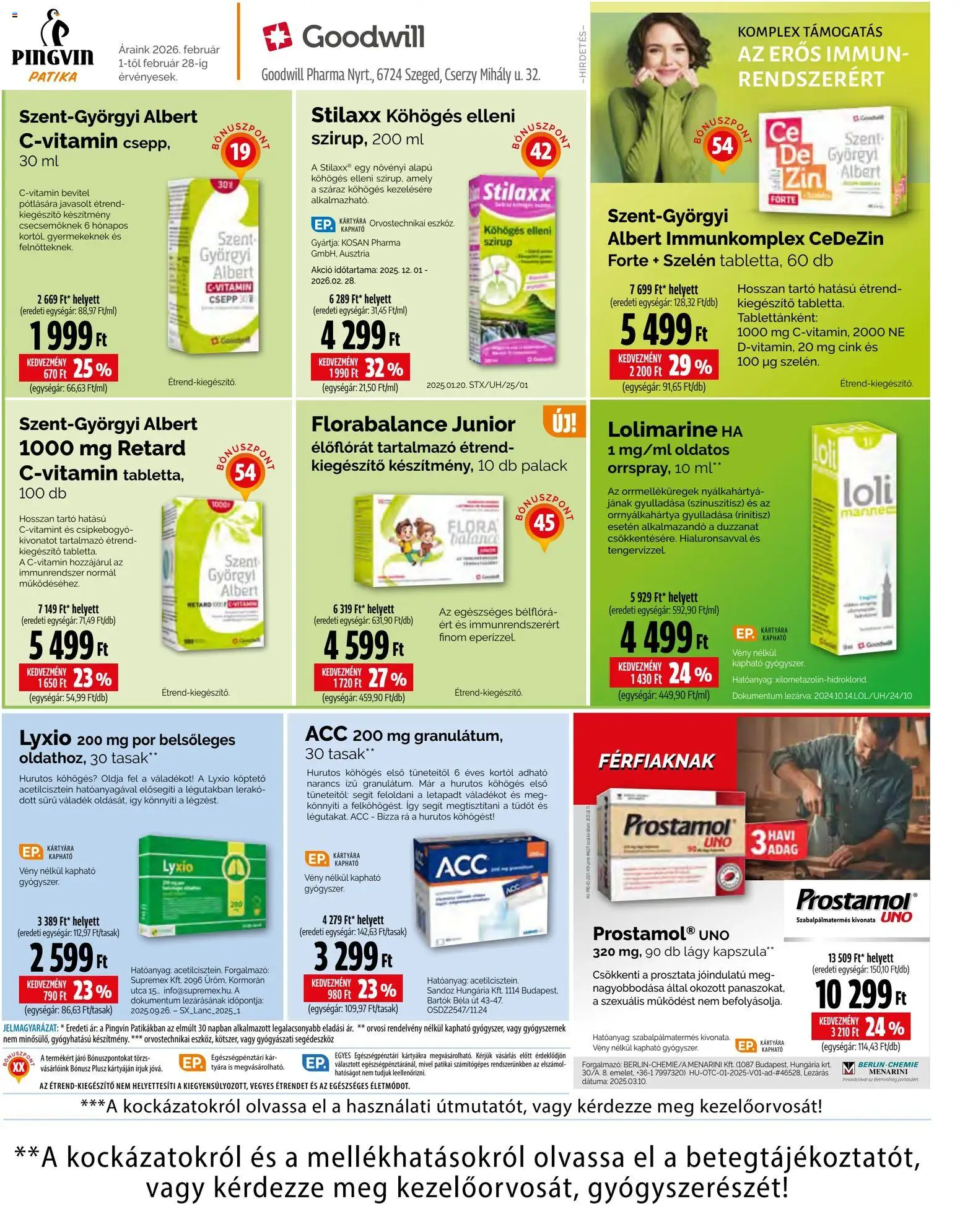 Pingvin Patika akciós ujság - amely érvényes a következő dátumtól: 01.02.2026 | Oldal: 6 | Termékek: Narancs