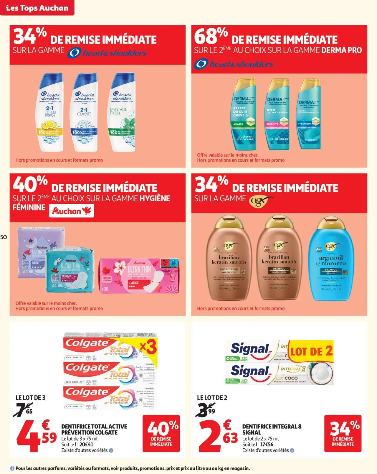 {H1} | Page: 50 | Produits: Shampooing, Miel, Dentifrice
