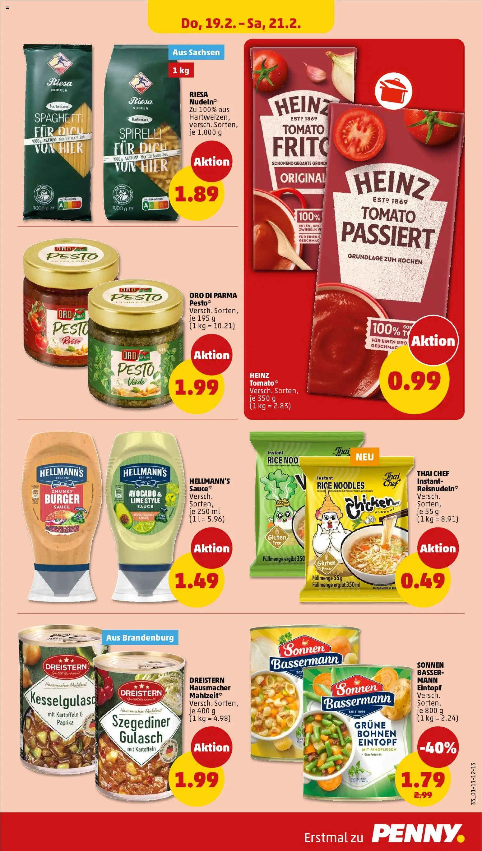 Penny Prospekt 	 – gültig ab 16.02.2026 | Seite: 35 | Produkte: Oro di parma, Zwiebeln, Paprika, Rindfleisch