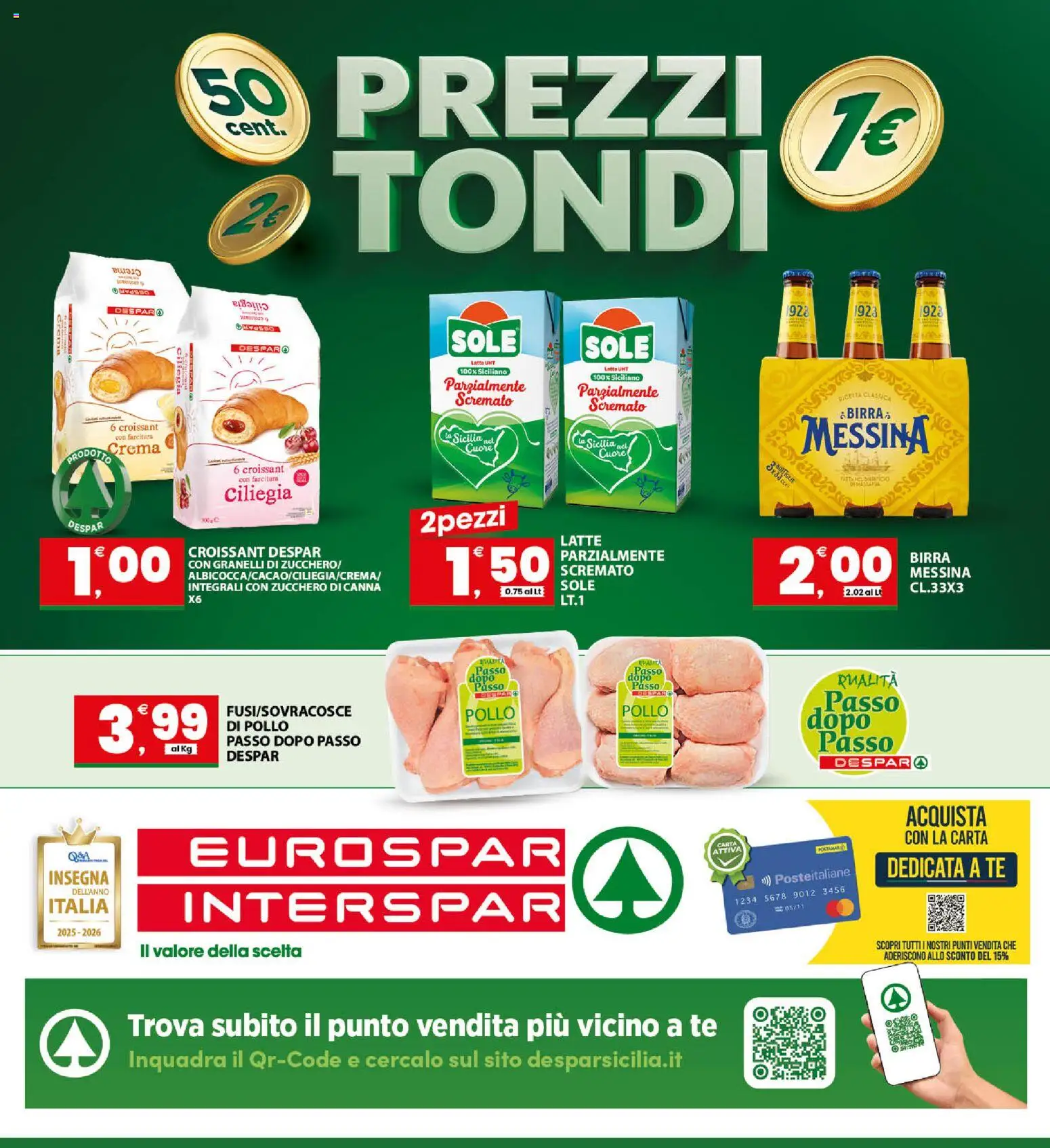 Volantino Eurospar del 07.04.2026 | Pagina: 24 | Prodotti: Pollo, Latte, Croissant, Latte parzialmente scremato