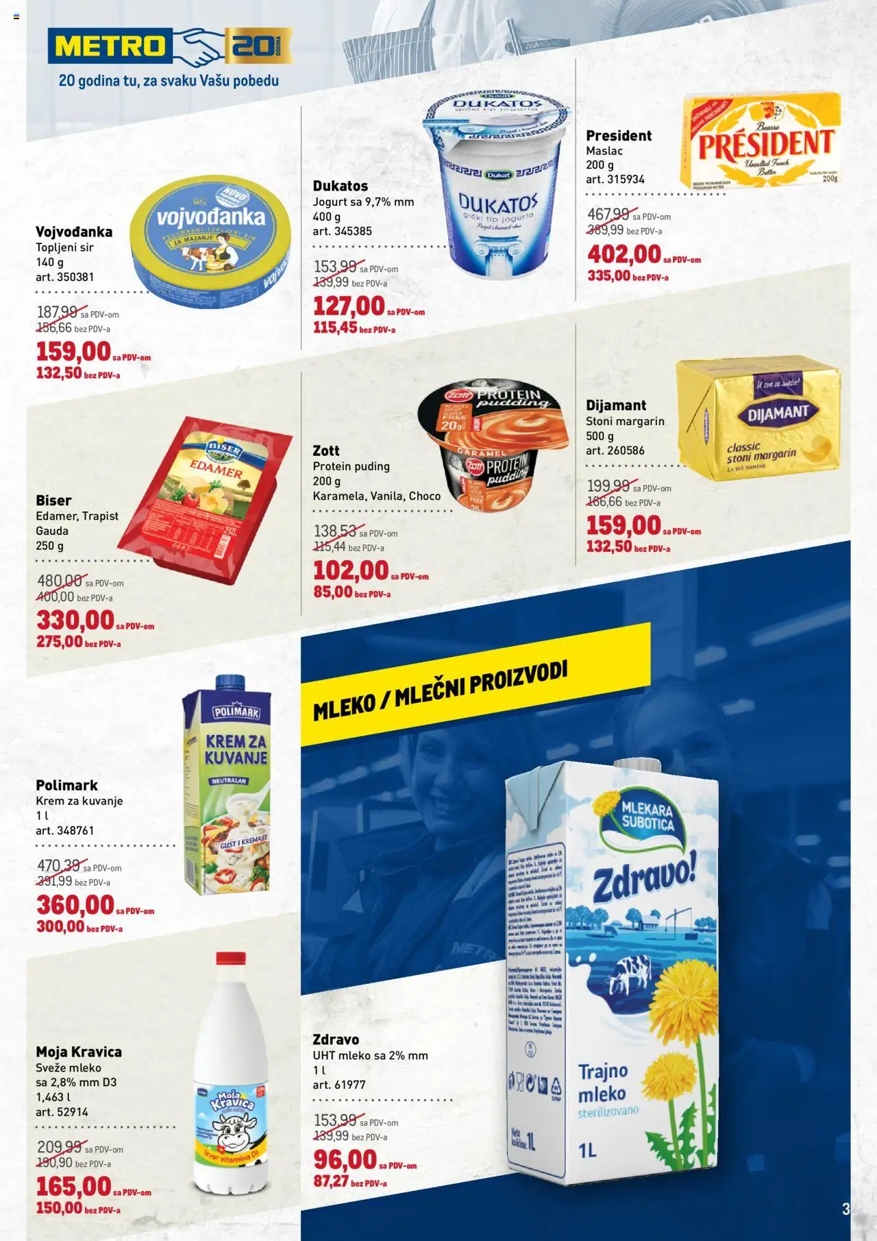 Metro katalog - važi od 18.09.2025 | Strana: 3 | Proizvode: Protein, Edamer, Margarin, Topljeni sir