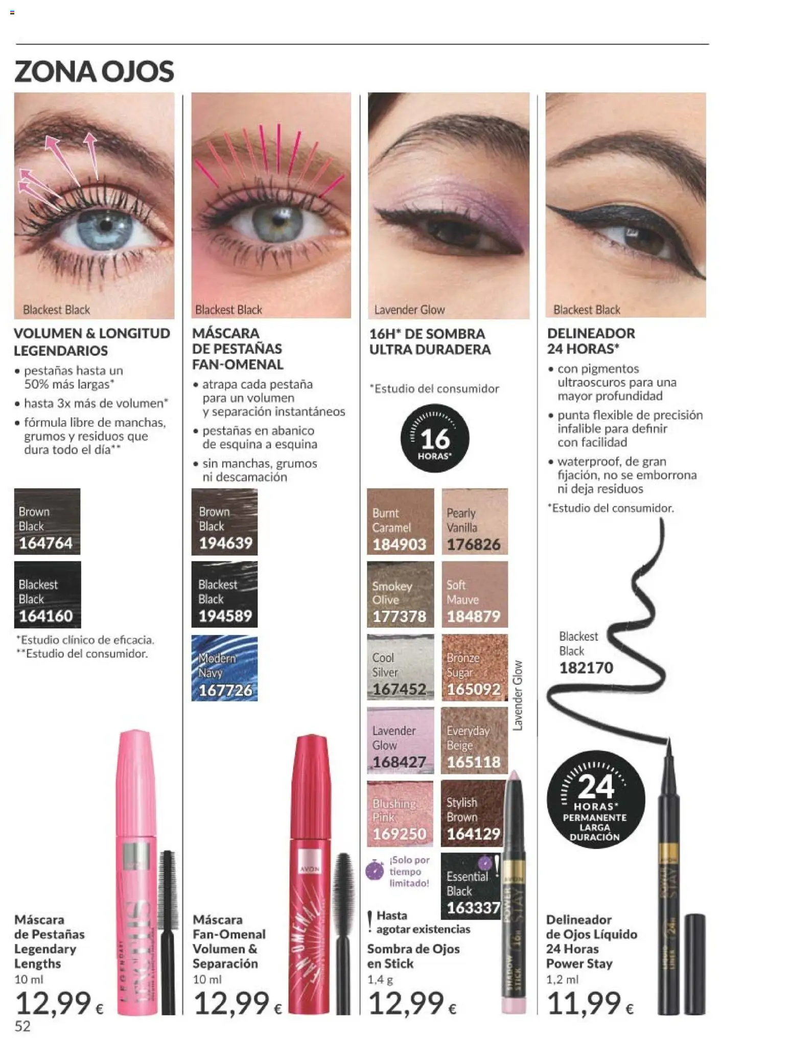 Catálogo AVON campaña 2 │ válido desde el 01.02.2026 | Página: 54 | Productos: Máscara, Sombra, Sombra de ojos, Máscara de pestañas