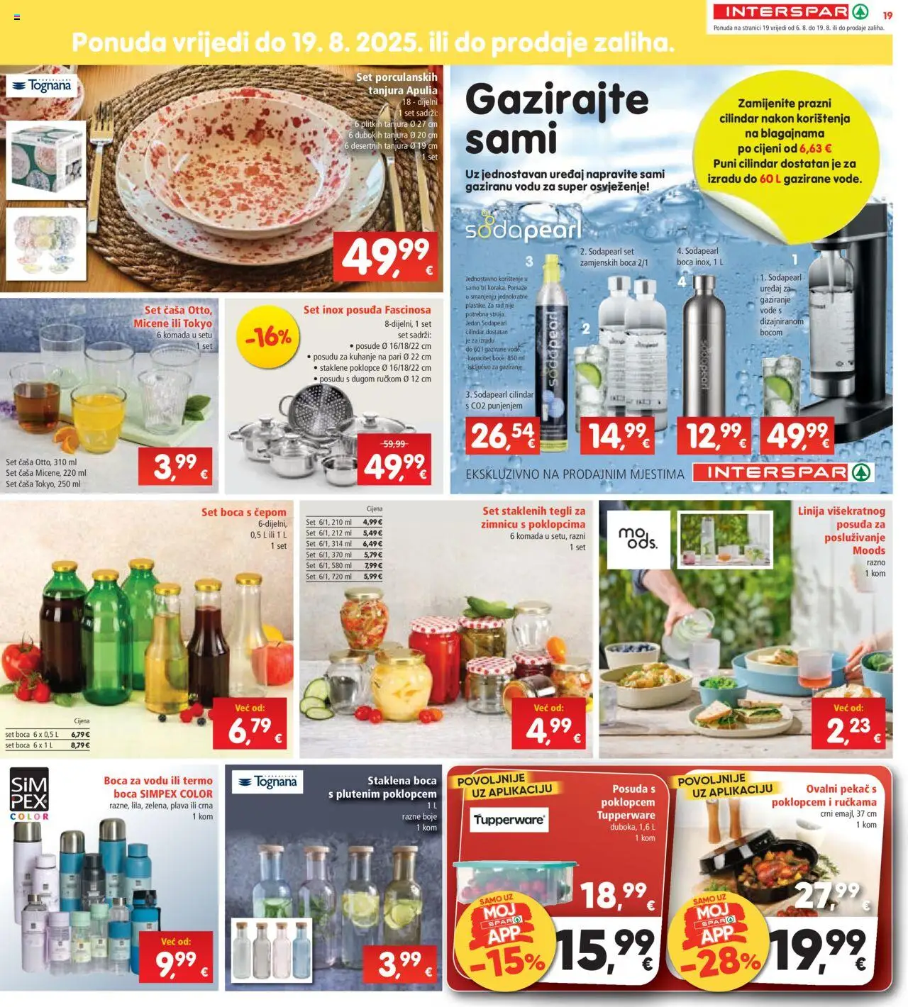 Interspar katalog | vrijedi od 06.08.2025 | Stranica: 19 | Proizvodi: Tognana, Boca za vodu