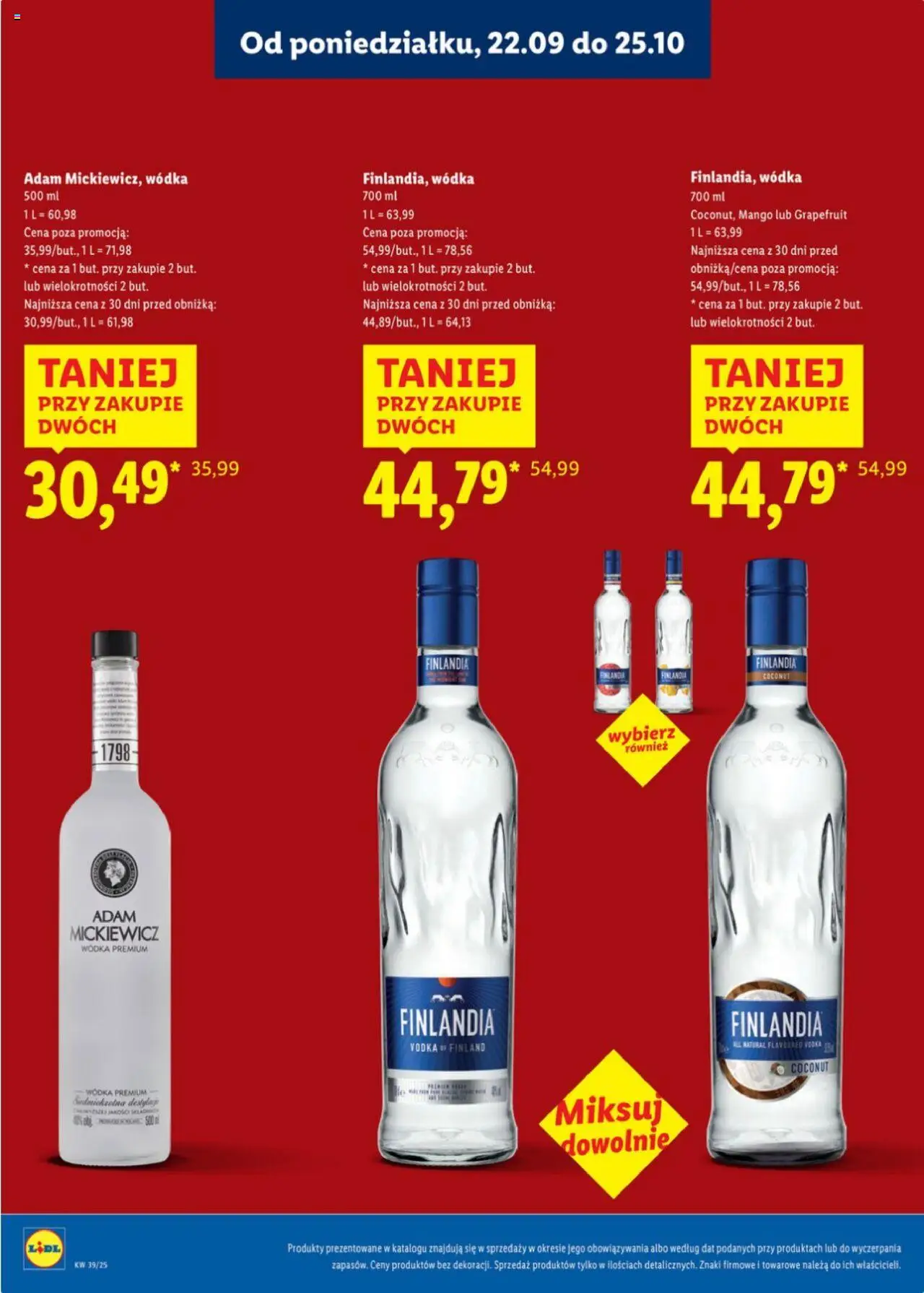 Lidl Katalog alkoholi mocnych od 22.09.2025 | Strona: 8 | Produkty: Mango, Vodka, Wódka