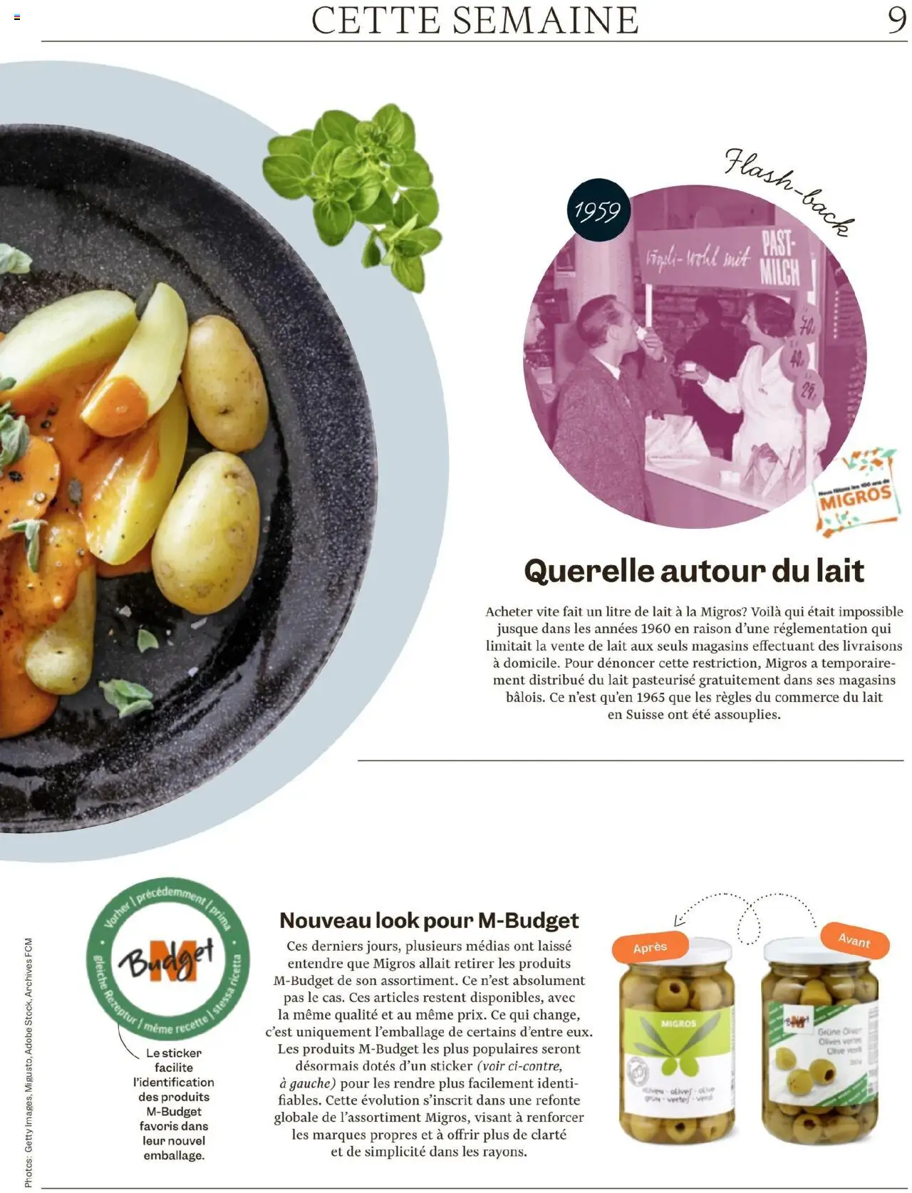 Migros Magazin FR – gültig ab 06.10.2025 | Seite: 9 | Produkte: Milch