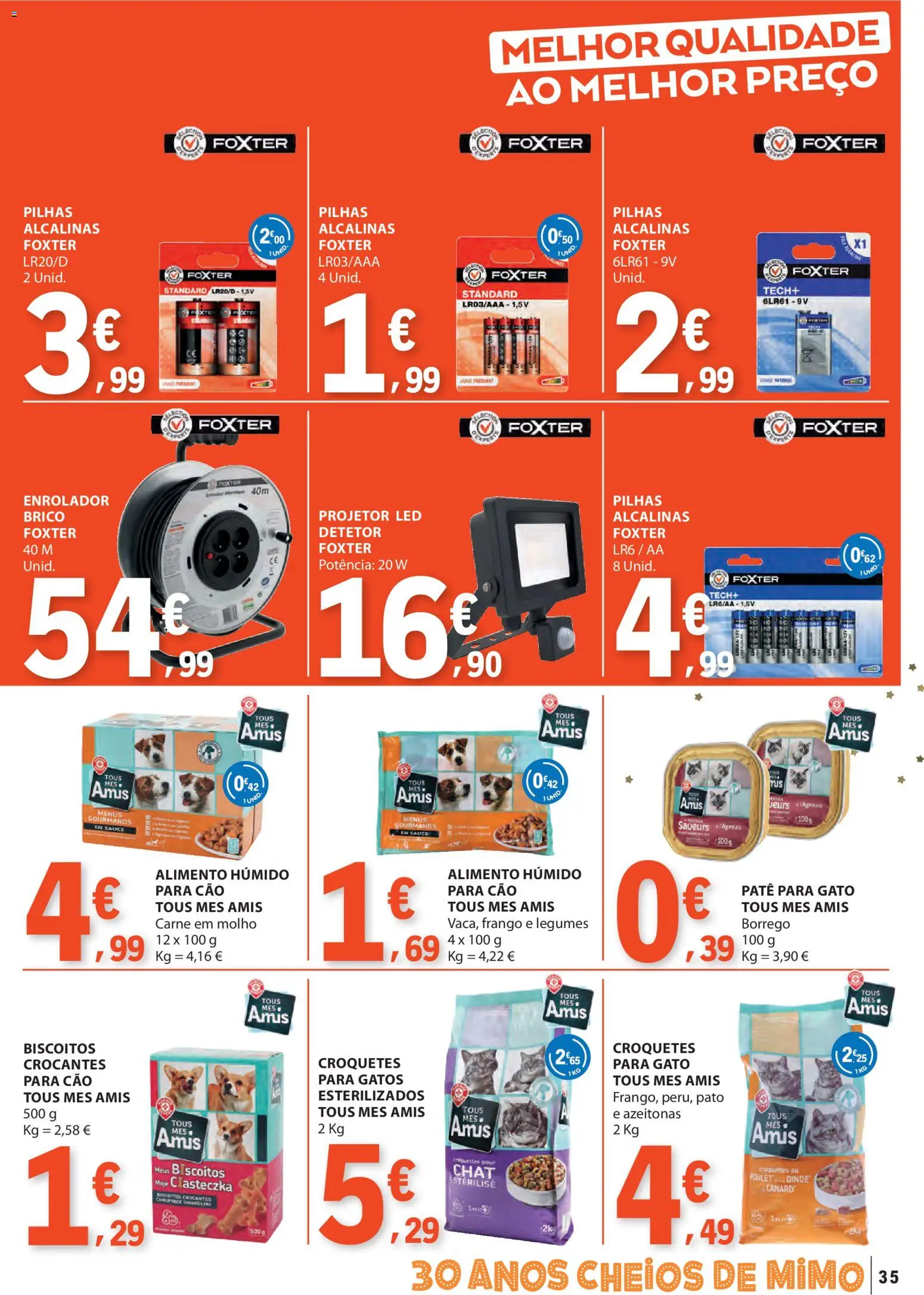 E.Leclerc folheto │ válido de 06.11.2025 | Página: 35 | Produtos: Frango, Pilhas, Projetor, Biscoitos