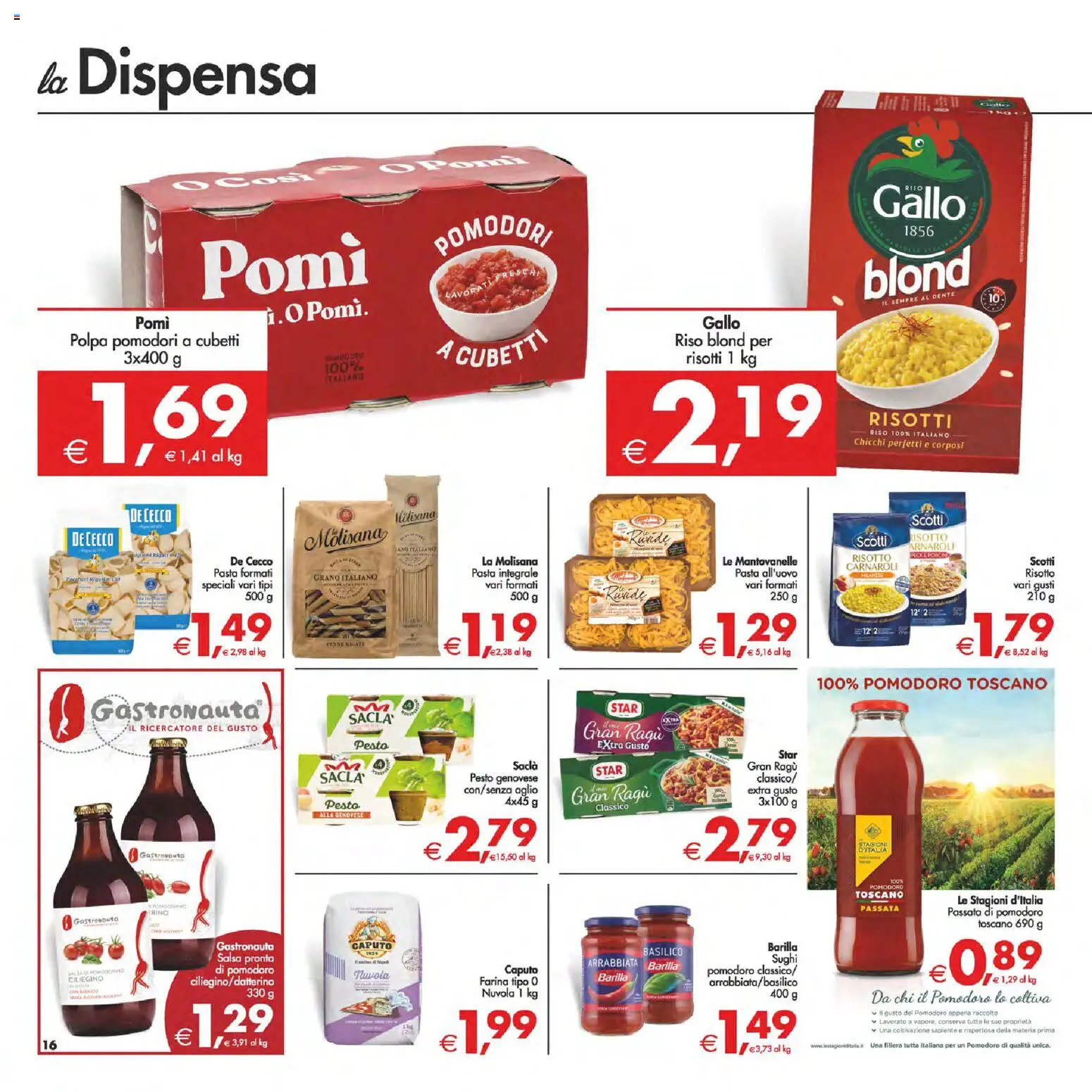 Volantino Decò del 14.11.2025 | Pagina: 18 | Prodotti: Salsa, Pomodori, Basilico, Ragú