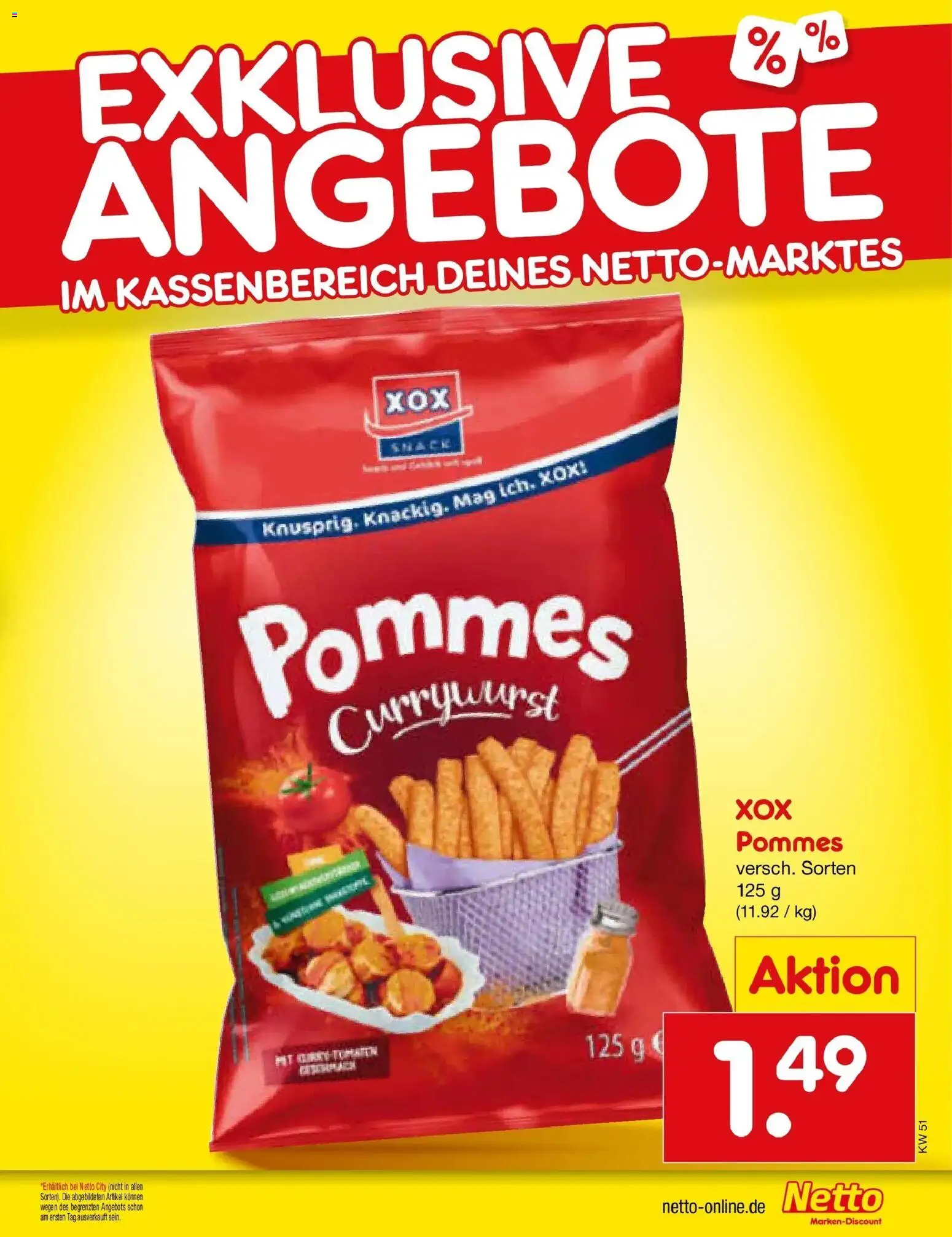 Netto Marken-Discount prospekt Thiendorf	 – gültig ab 15.12.2025 | Seite: 23 | Produkte: Pommes