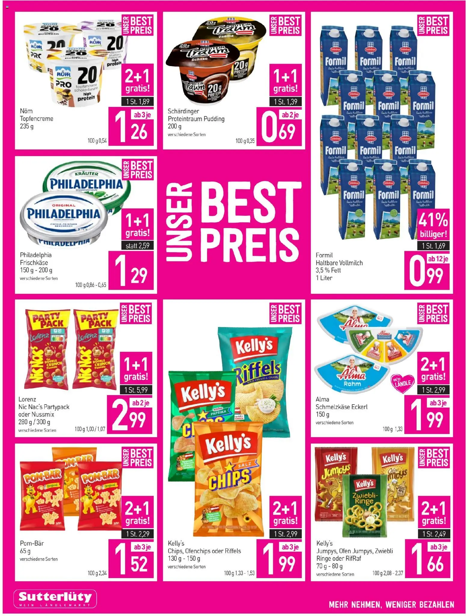 Sutterlüty Flugblatt gültig ab 15.01.2026 | Seite: 4 | Produkte: Chips, Salz, Ofen