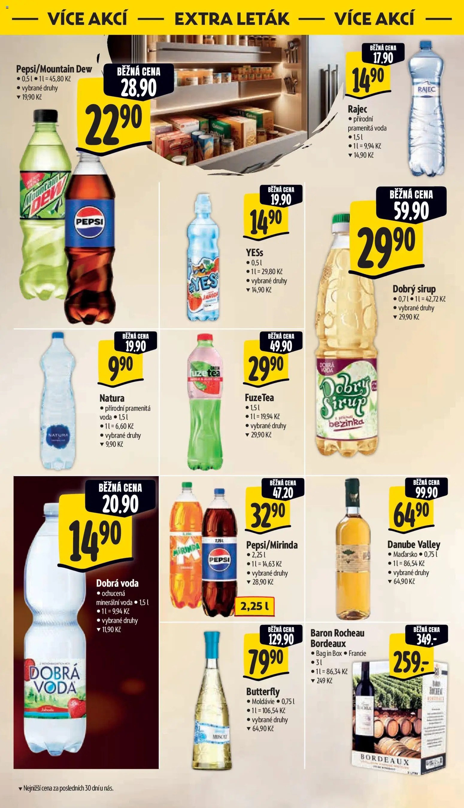 Albert leták - Supermarket od 29.10.2025 | Strana: 44 | Produkty: Voda, Box, Pepsi, Sirup