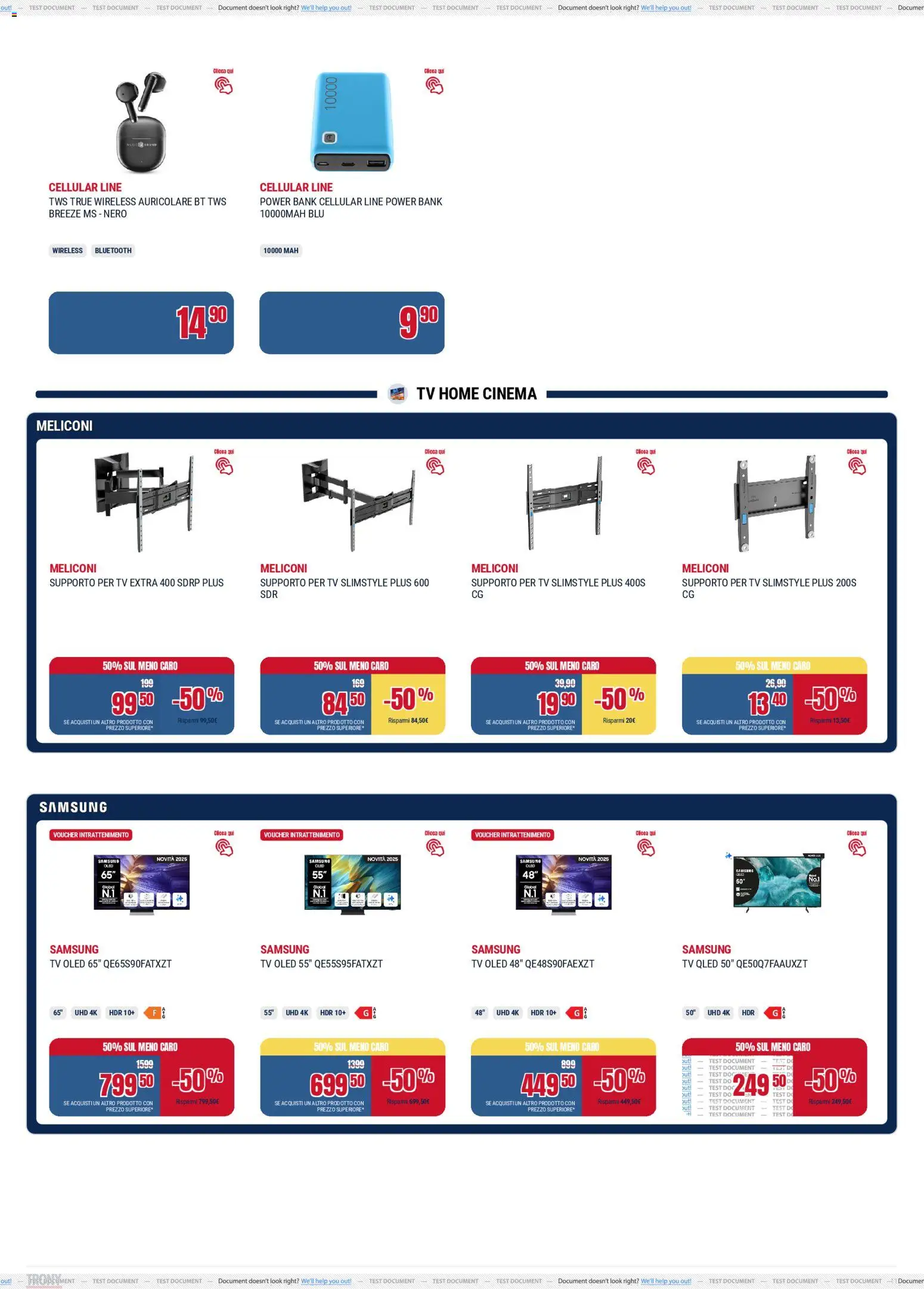 Volantino Trony del 04.12.2025 | Pagina: 11 | Prodotti: Power bank, TV, Samsung