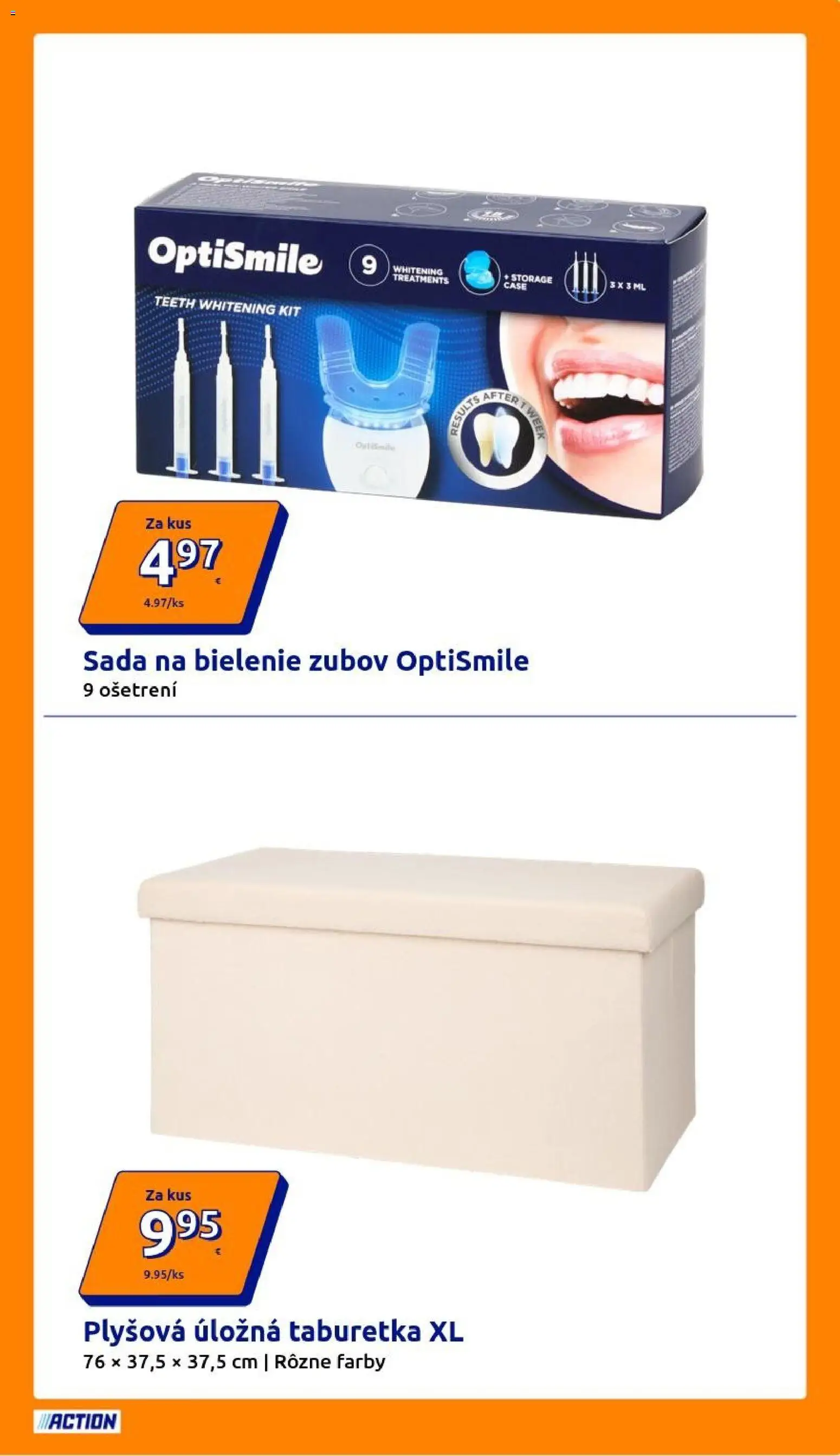 Nové Action akcie – leták je platný od 11.03.2026 | Strana: 23 | Produkty: Taburetka