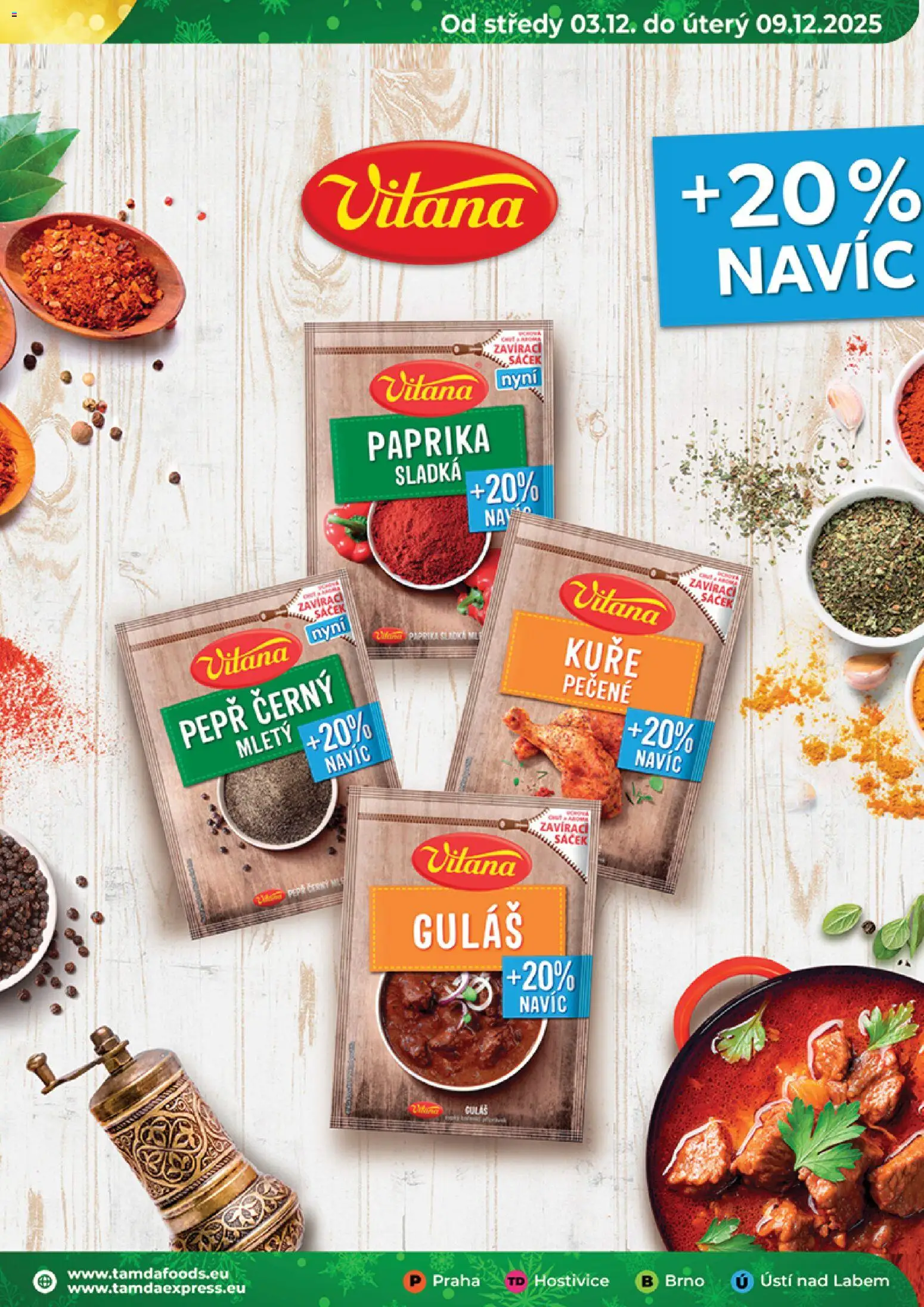 Tamda Foods leták od 03.12.2025 | Strana: 31 | Produkty: Paprika, Guláš, Kuře, Sáček