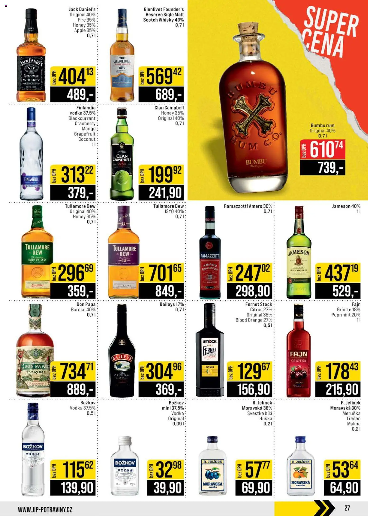 Jip leták - Cash & Carry od 12.11.2025 | Strana: 27 | Produkty: Apple, Bumbu Rum, Don papa, Baileys