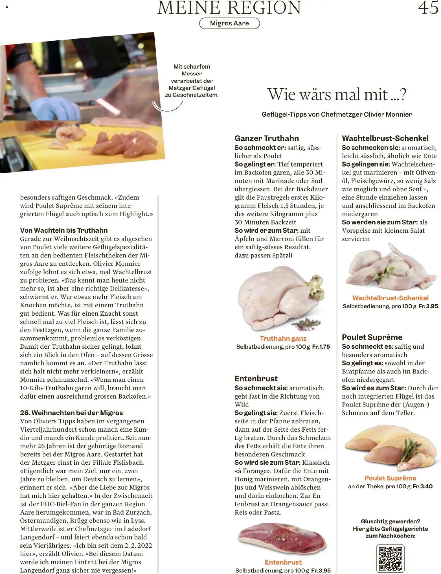 Migros Magazin – gültig ab 16.12.2025 | Seite: 45 | Produkte: Theke, Backofen, Salz, Ofen