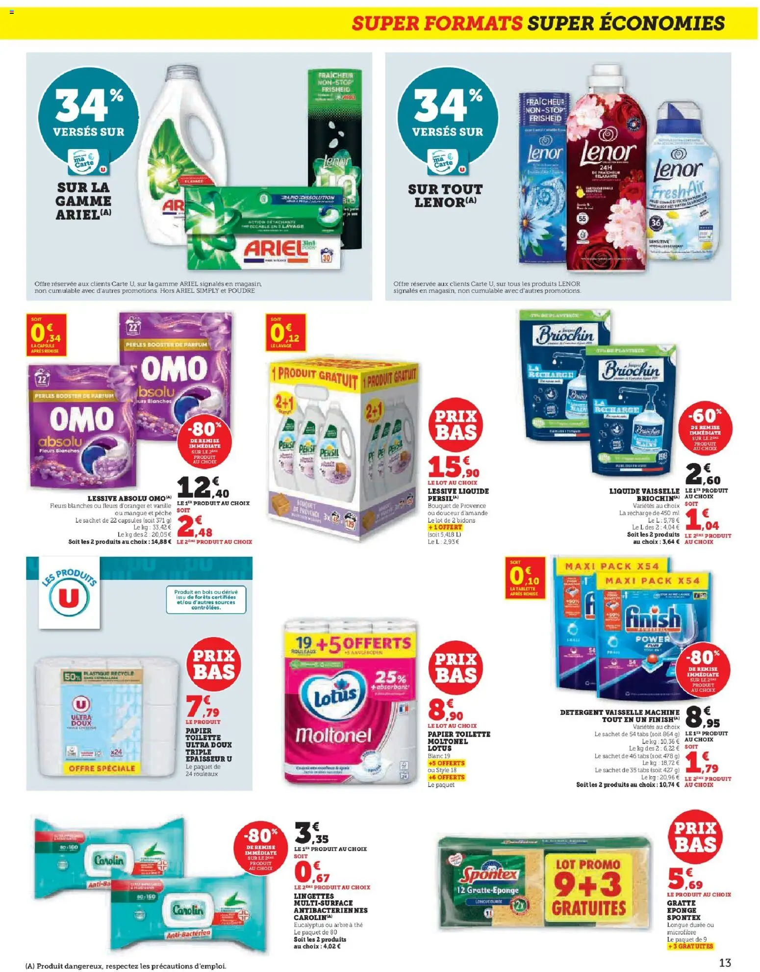 {H1} | Page: 13 | Produits: Tablette, Lenor, Parfum, Lessive