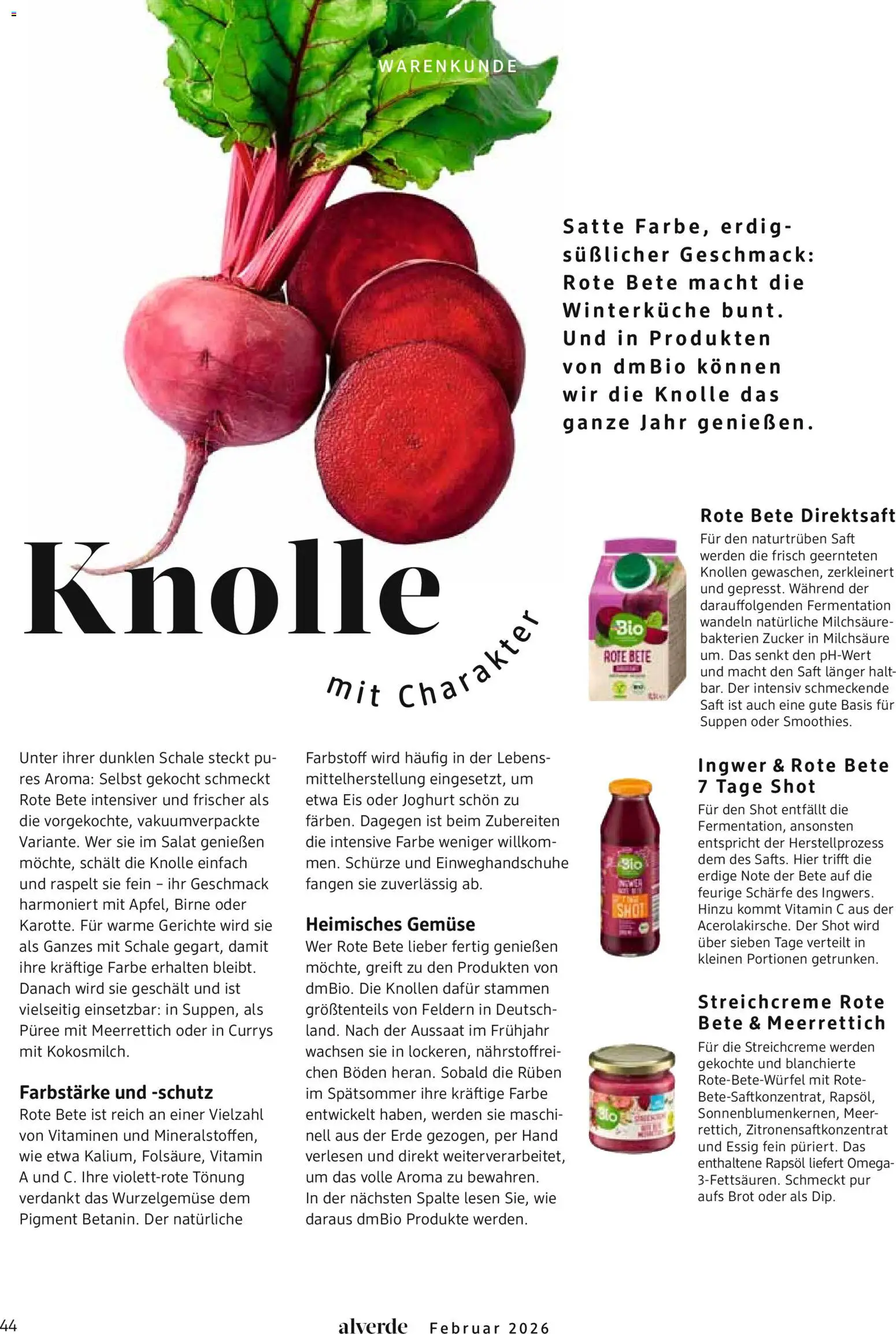 dm drogerie Prospekt 	 – gültig ab 01.02.2026 | Seite: 44 | Produkte: Essig, Brot, Saft, Salat
