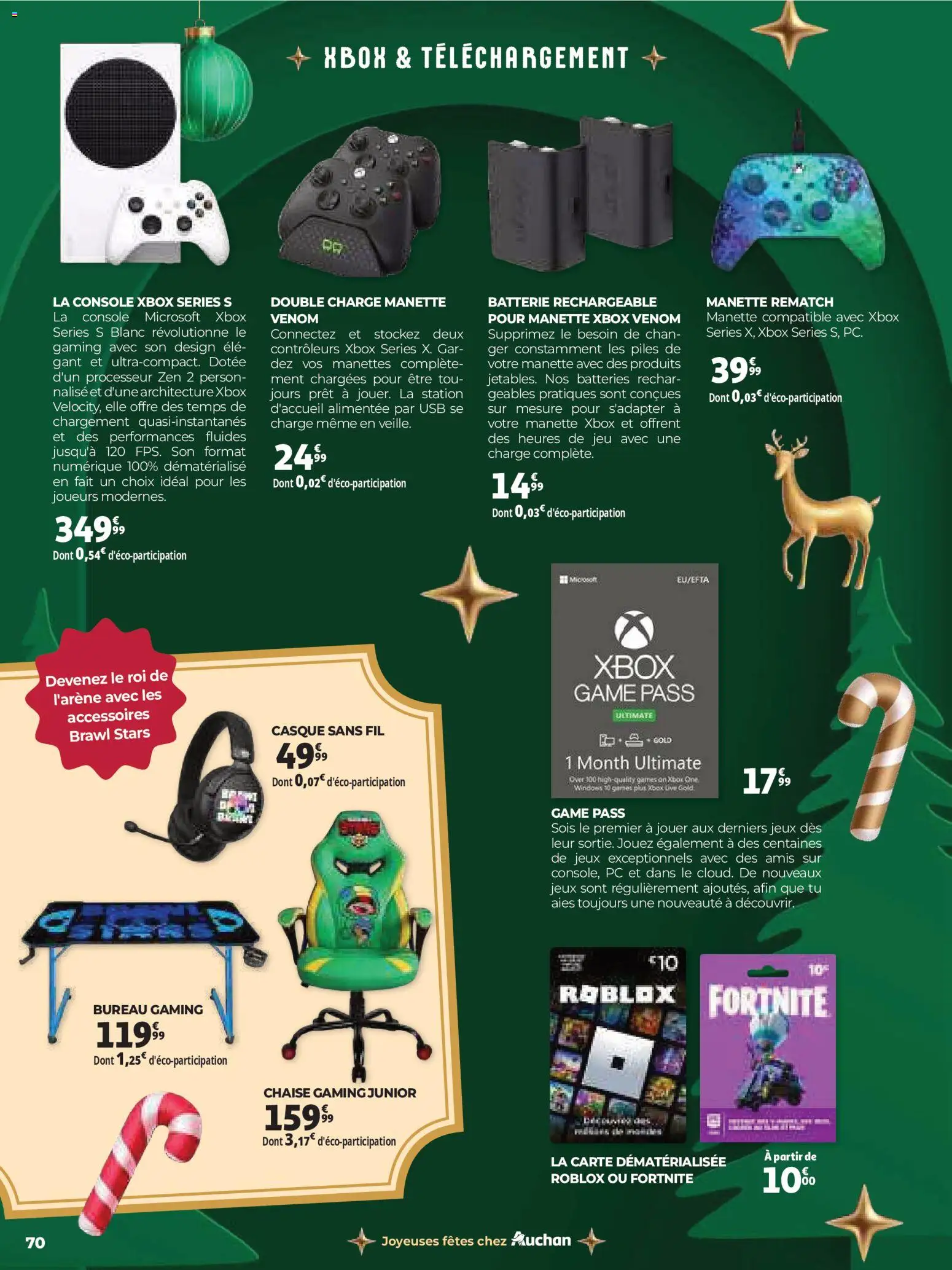 {H1} | Page: 70 | Produits: Xbox, Chaise gaming, Piles, Casque