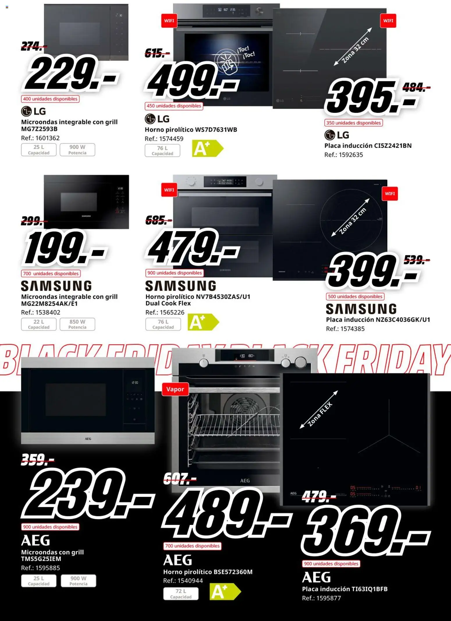 Media Markt Black Friday │ válido desde el 21.11.2025 | Página: 5 | Productos: Horno