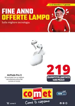 Anteprima del volantino Volantino Comet	 valido a partire dal 27.12.2025 | Pagina: 11 | Prodotti: Auricolari, Airpods