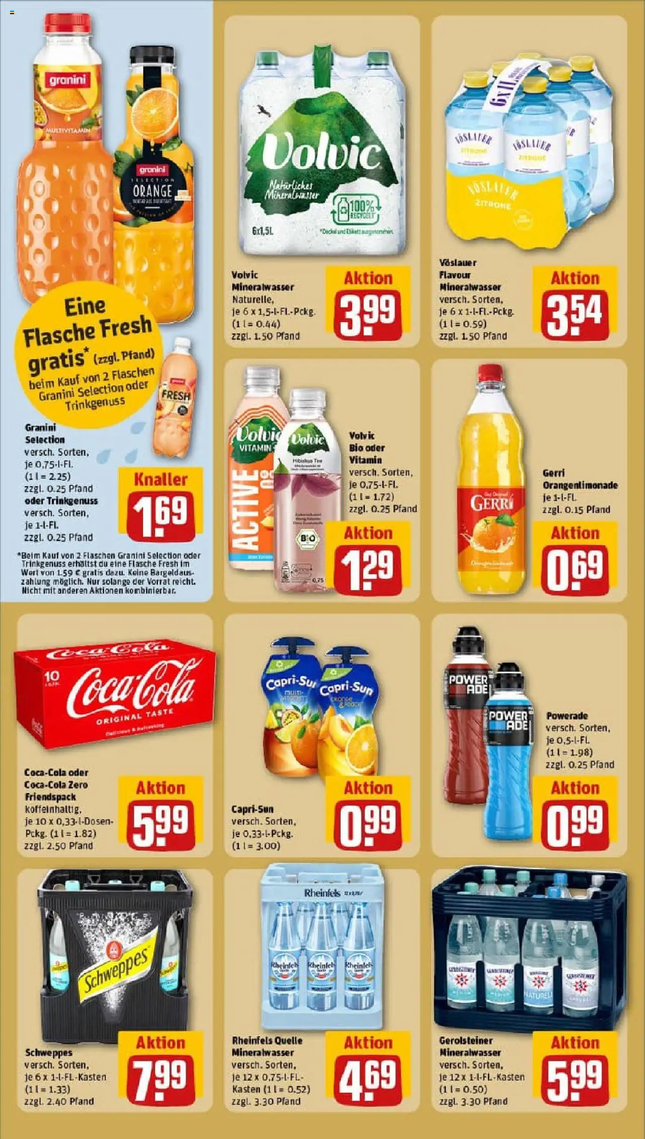 Rewe prospekt Essen / Rüttenscheid	 – gültig ab 28.09.2025 | Seite: 20 | Produkte: Zitrone, Powerade, Granini, Volvic