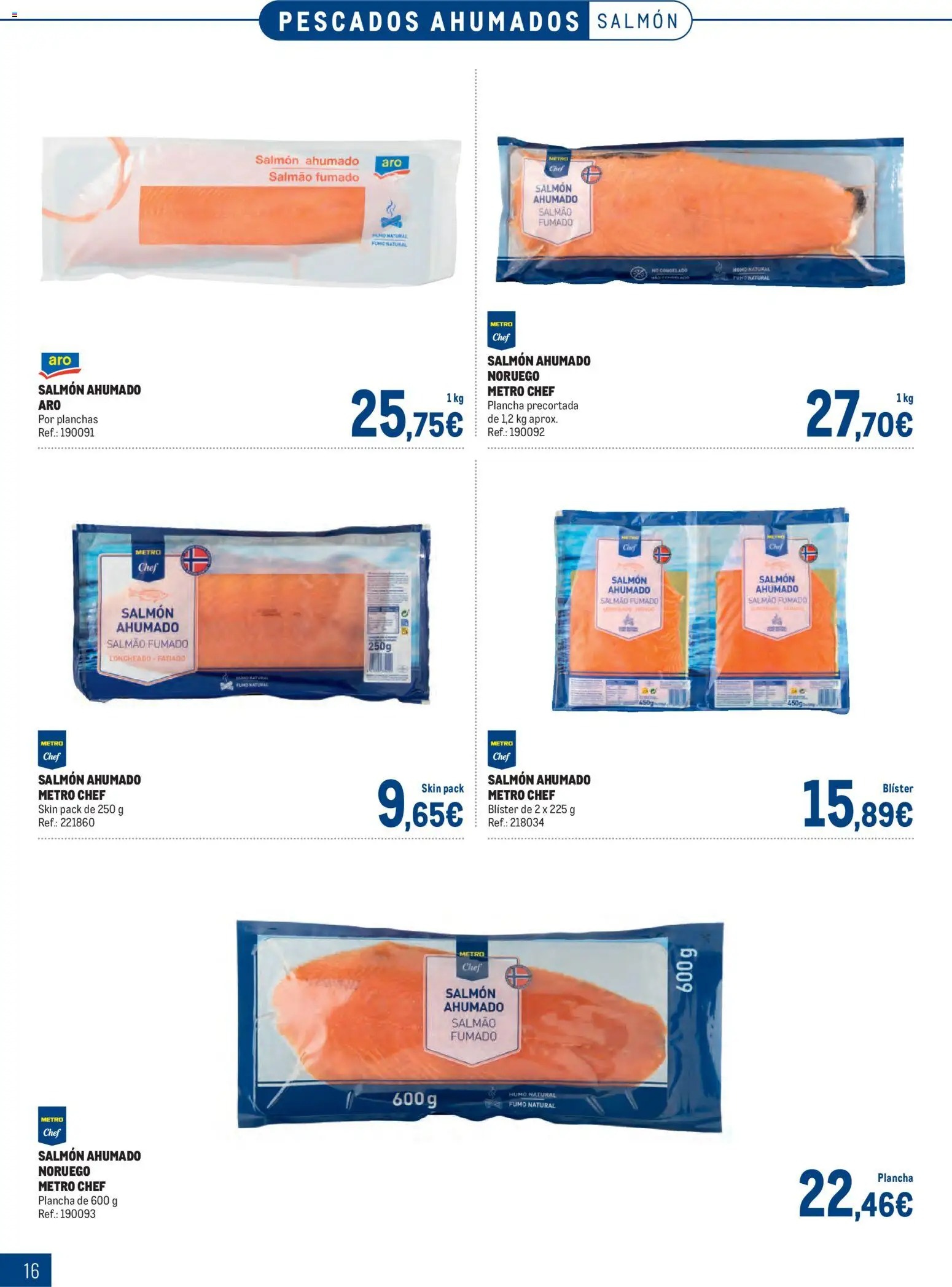 Makro Especial Pescados Levante 3 │ válido desde el 06.04.2026 | Página: 16 | Productos: Salmón ahumado, Plancha, Loncheado