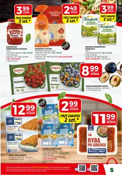 Pogląd oferty "Top Market gazetka" - ważna od 19.03.2026 | Strona: 5 | Produkty: Groszek, Koncentrat pomidorowy, Ryba po grecku, Ryba