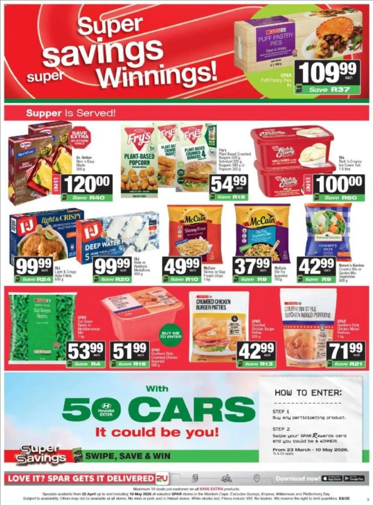 New Spar catalogue – valid from 22.04.2026 | Page: 5 | Products: Light, Chicken, Water, Fry's