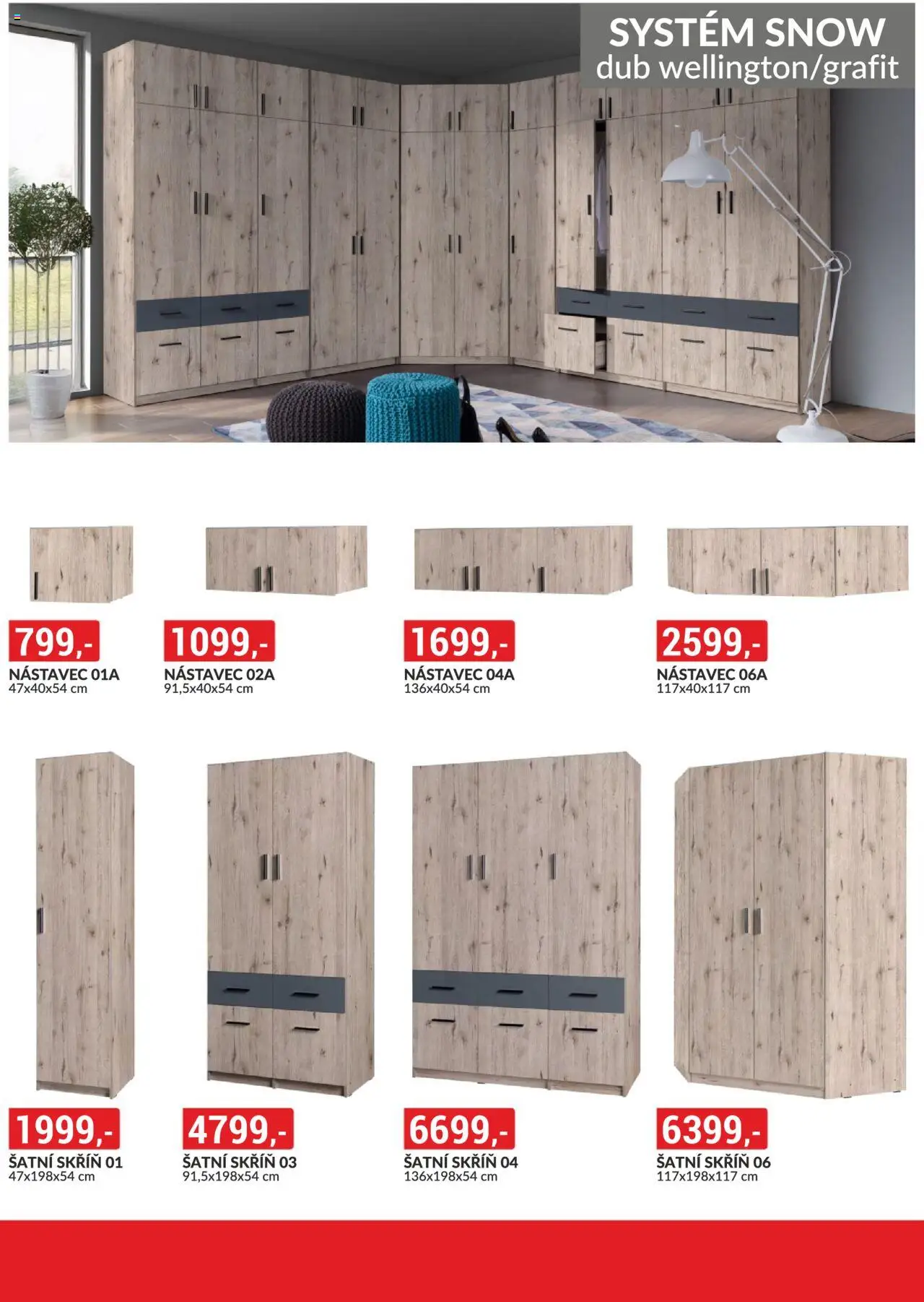 BAUMAX leták - Bydlení na míru od 01.10.2025 | Strana: 44 | Produkty: Šatní skříň, Skříň