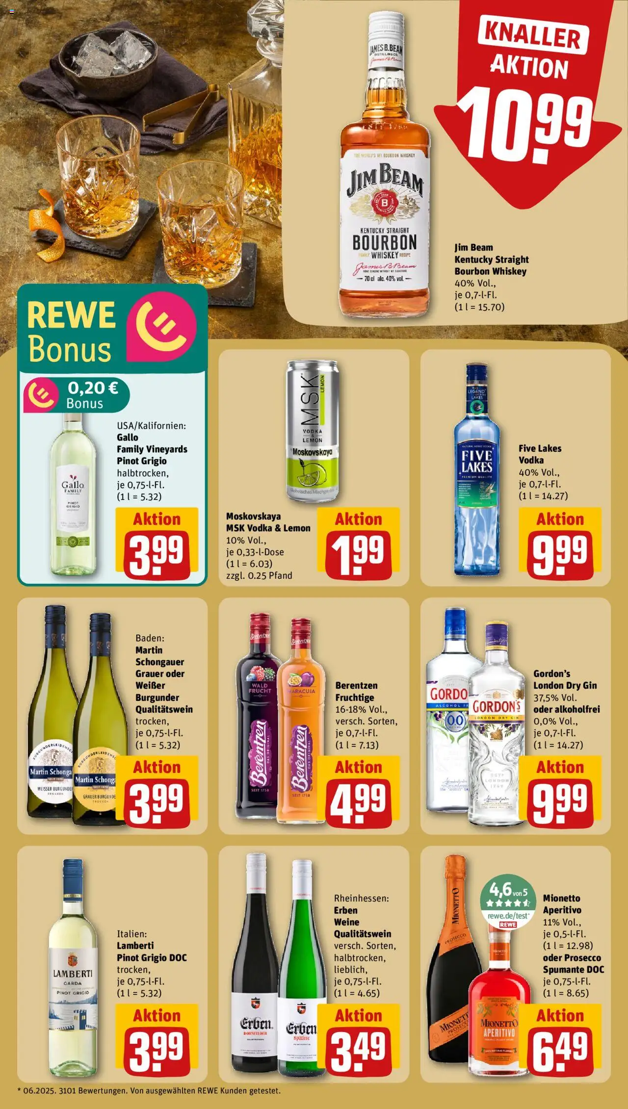 Rewe ihr Kaufpark Prospekt 	 – gültig ab 08.09.2025 | Seite: 19 | Produkte: Jim beam, Prosecco, Whiskey, Berentzen