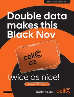 Cell C specials catalogue – valid from 01.11.2025