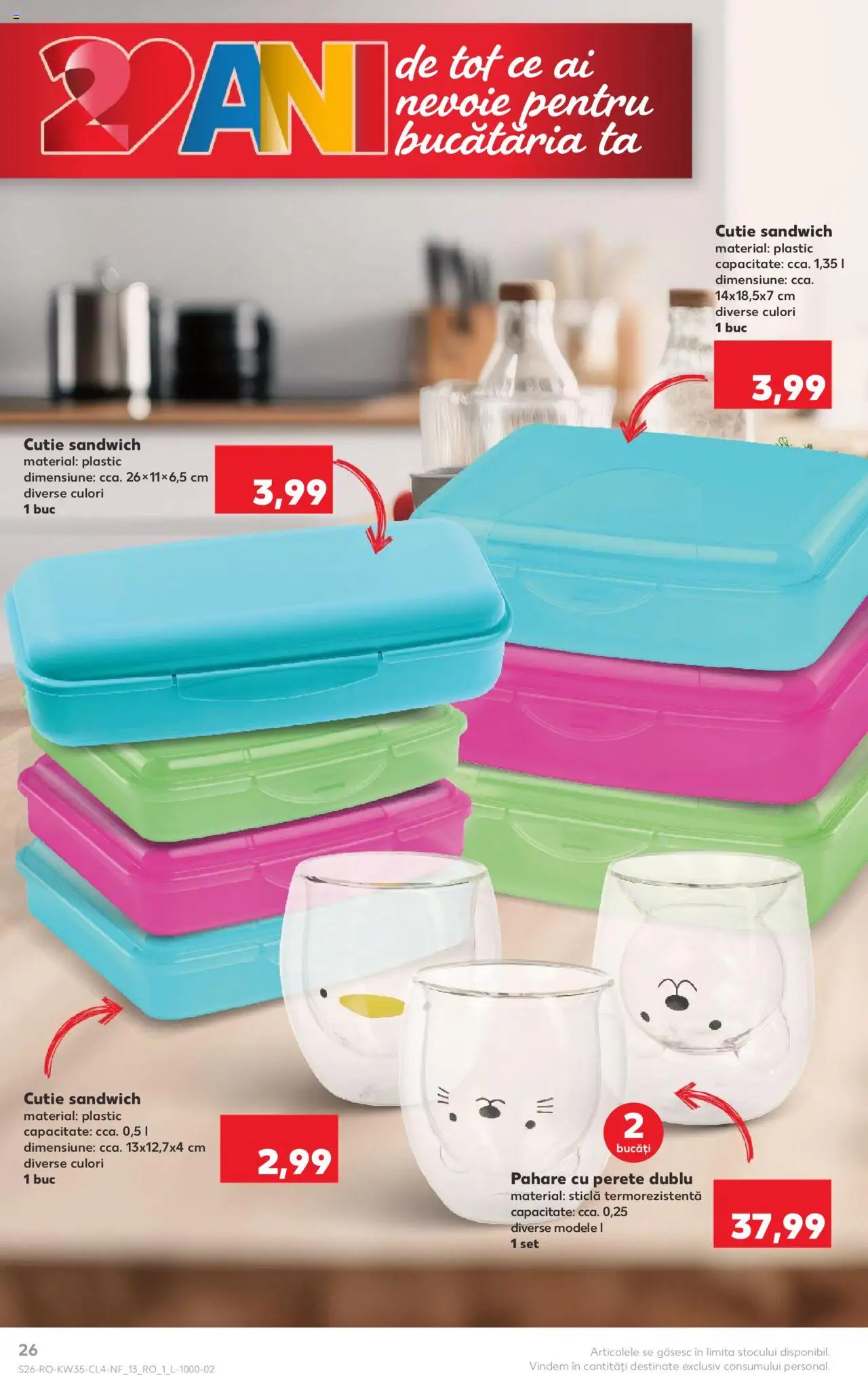 Catalog Kaufland - București – valabil de la 27.08.2025 | Pagină: 26 | Produse: Pahare, Cutie