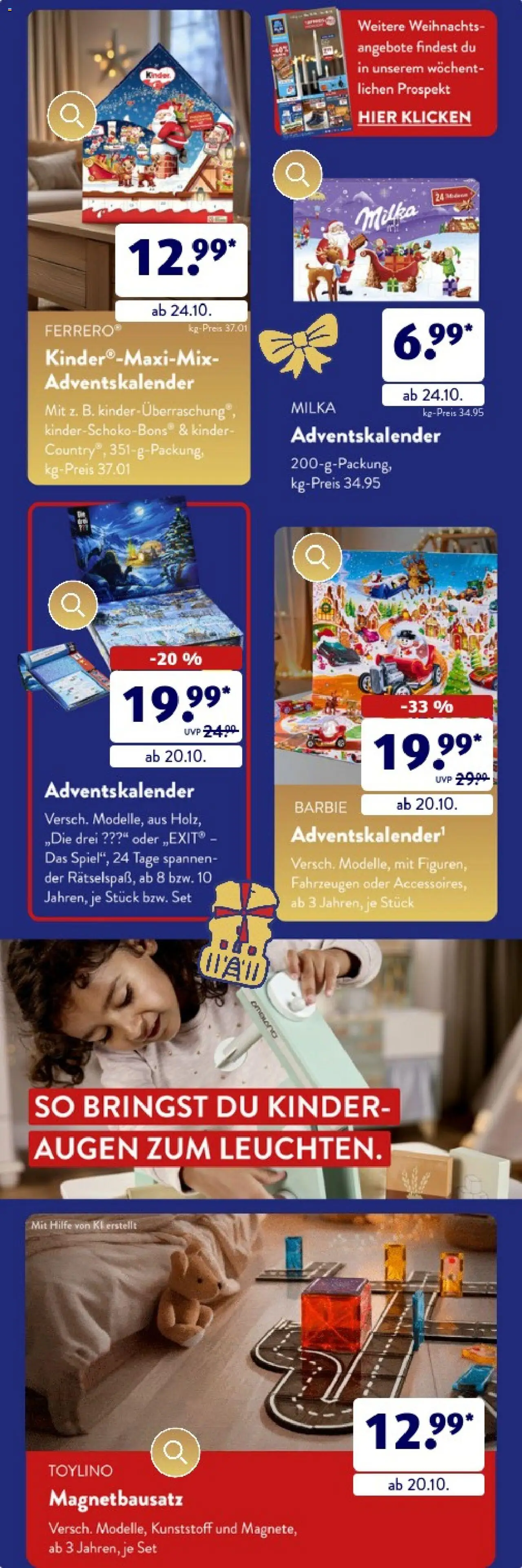 Aldi Süd Weihnachtsbroschüre Oktober – gültig ab 11.10.2025 | Seite: 6 | Produkte: Milka