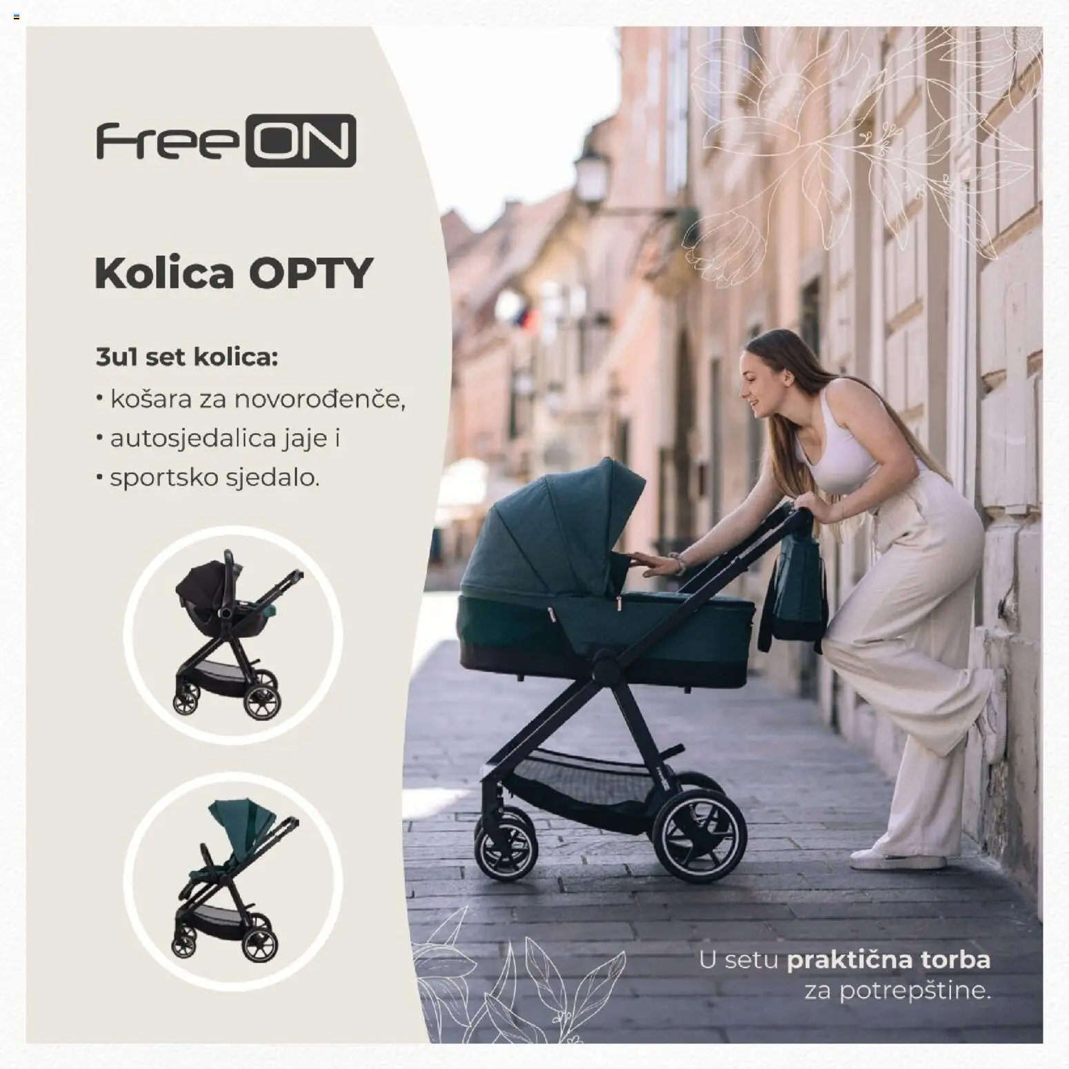 Baby Center katalog | vrijedi od 10.03.2026 | Stranica: 57 | Proizvodi: Košara, Kolica, Torba