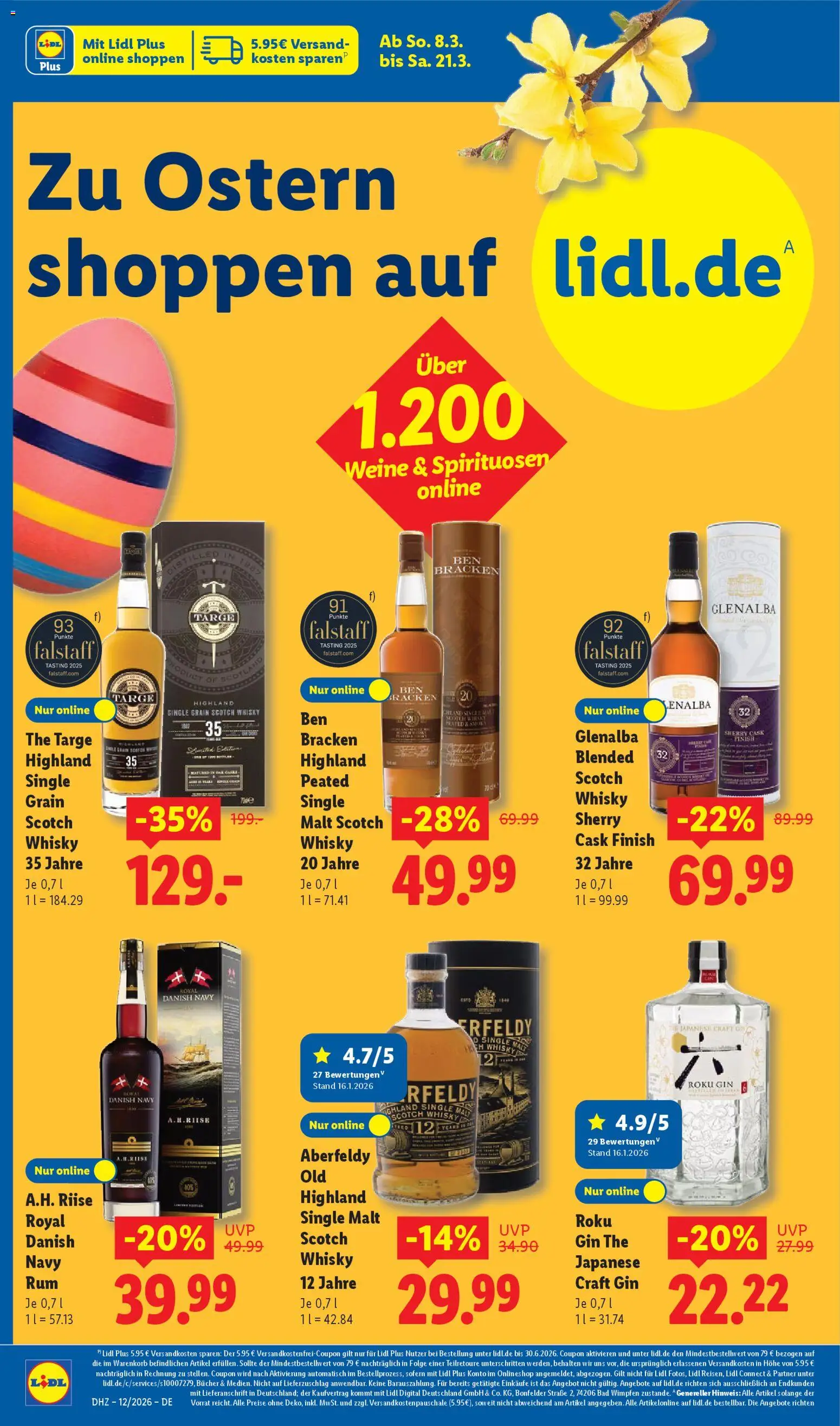 Lidl Prospekt – gültig ab 16.03.2026 | Seite: 16 | Produkte: Whisky, Bad, Finish, Gin