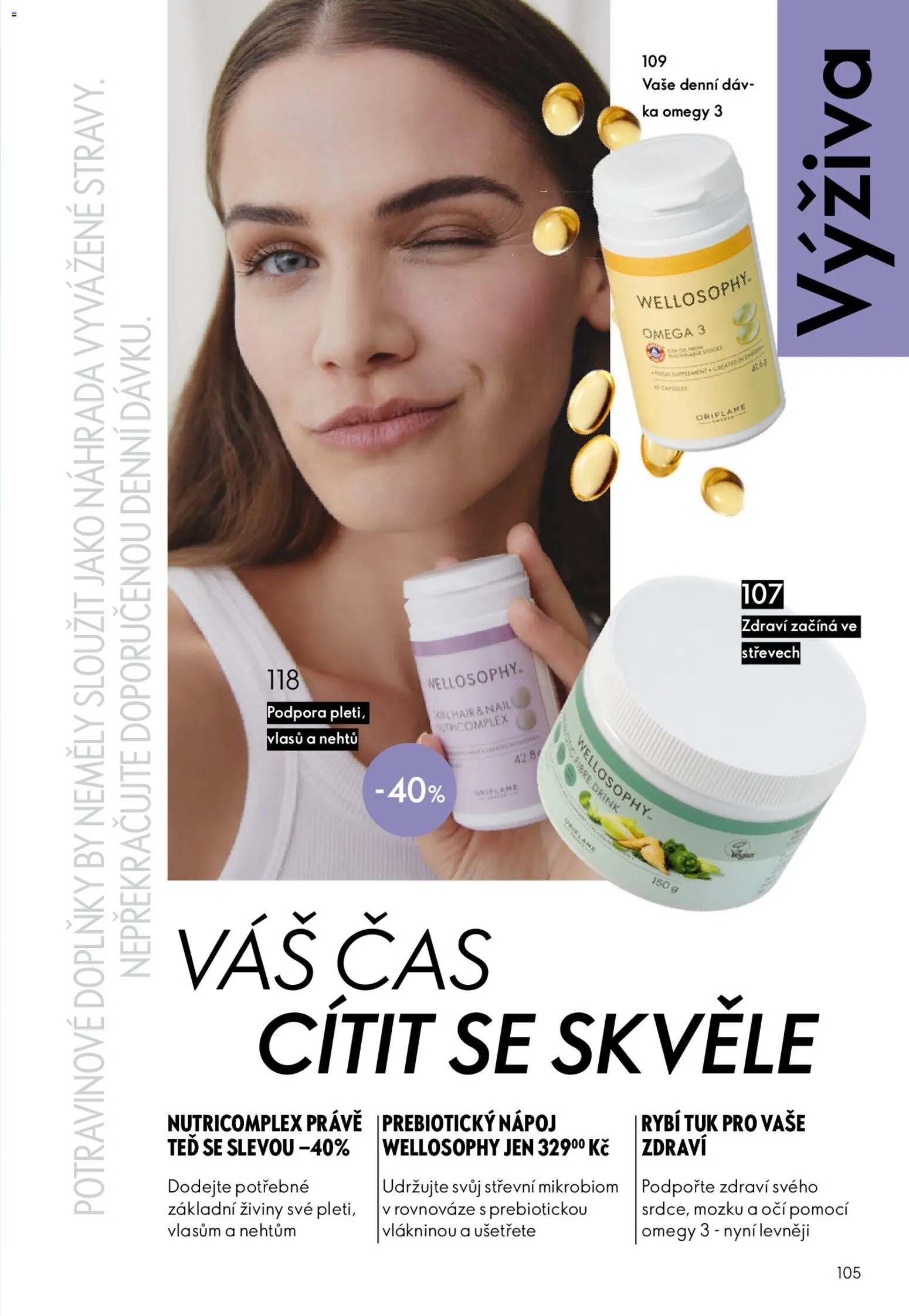 Oriflame katalog č. 06/2026 od 15.04.2026 | Strana: 105 | Produkty: Omega 3, Omega